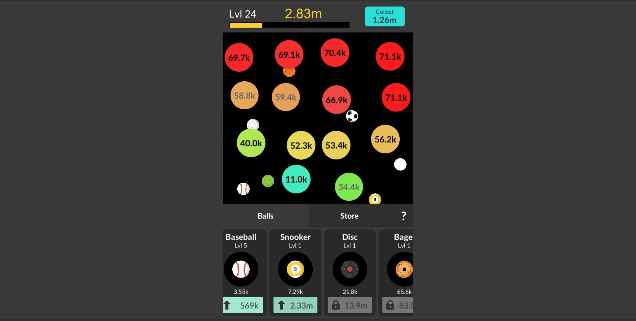 Idle balls screenshot 1