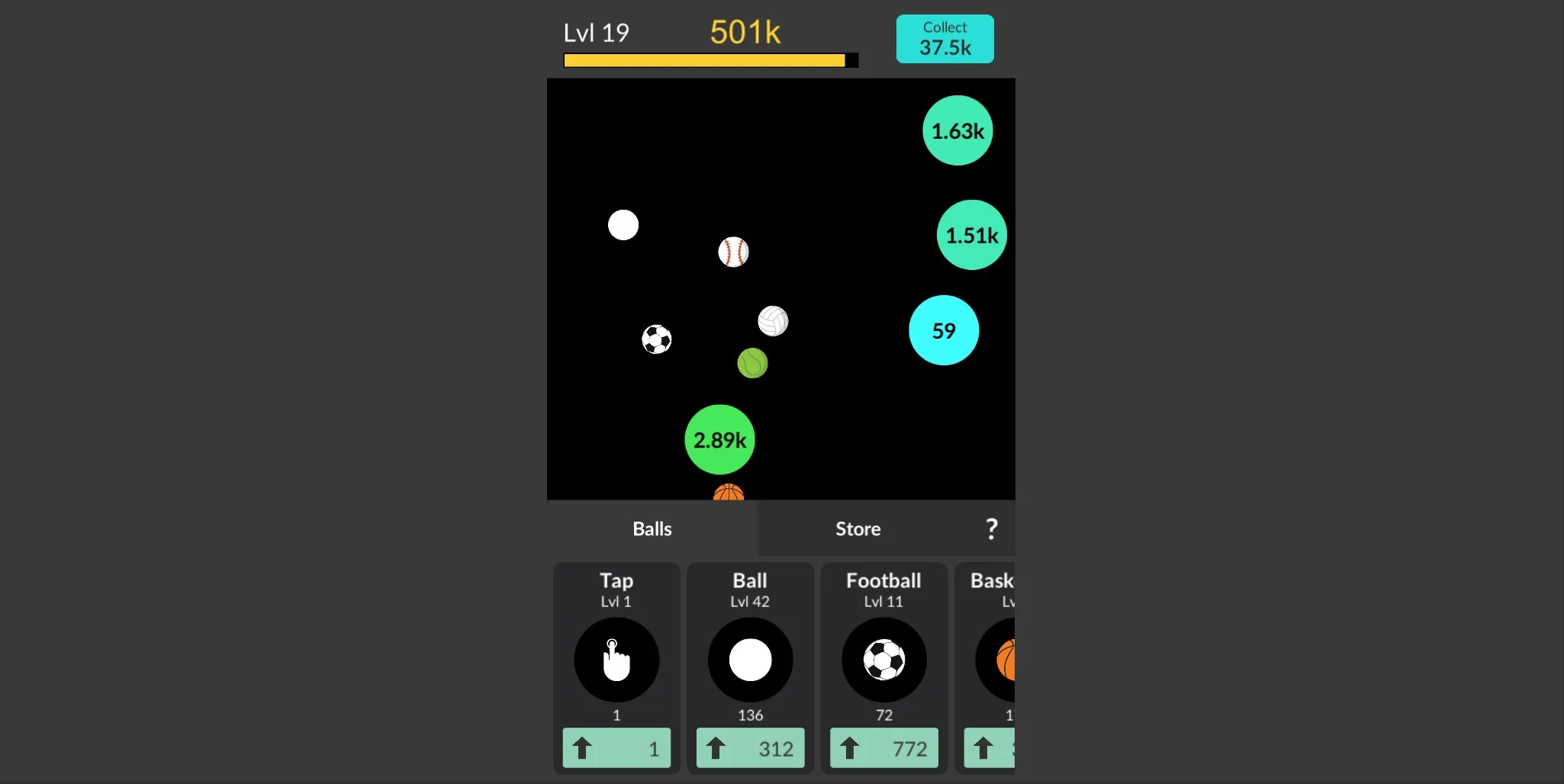 Idle balls screenshot 2