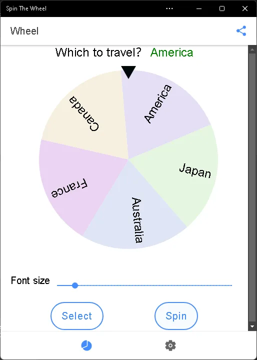 Spin The Wheel screenshot 1