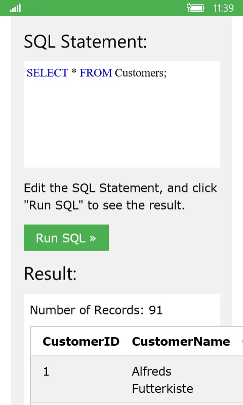 W3Schools Online screenshot 3