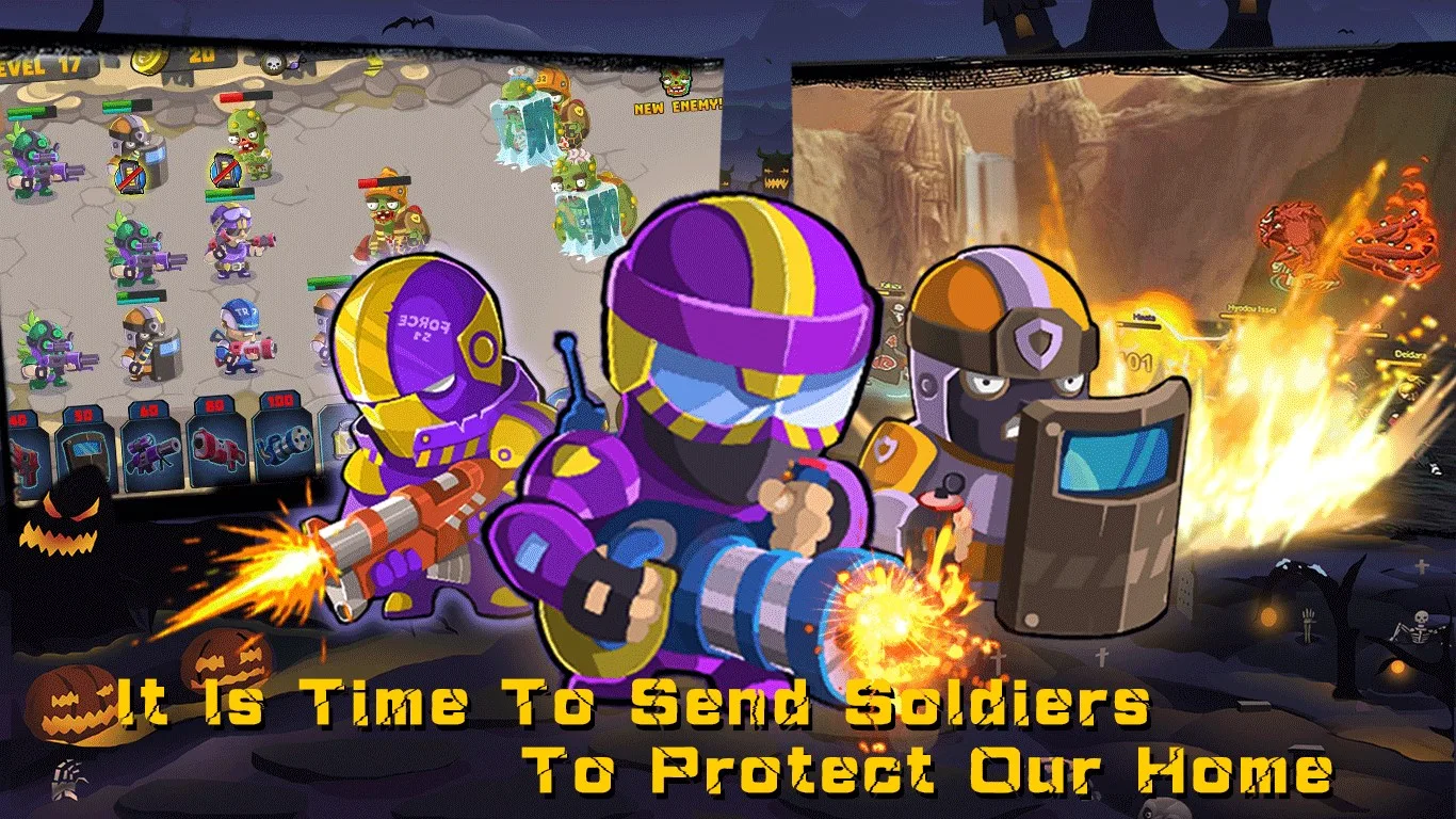 Special Squad VS Zombies: Tower Defense Game screenshot 2