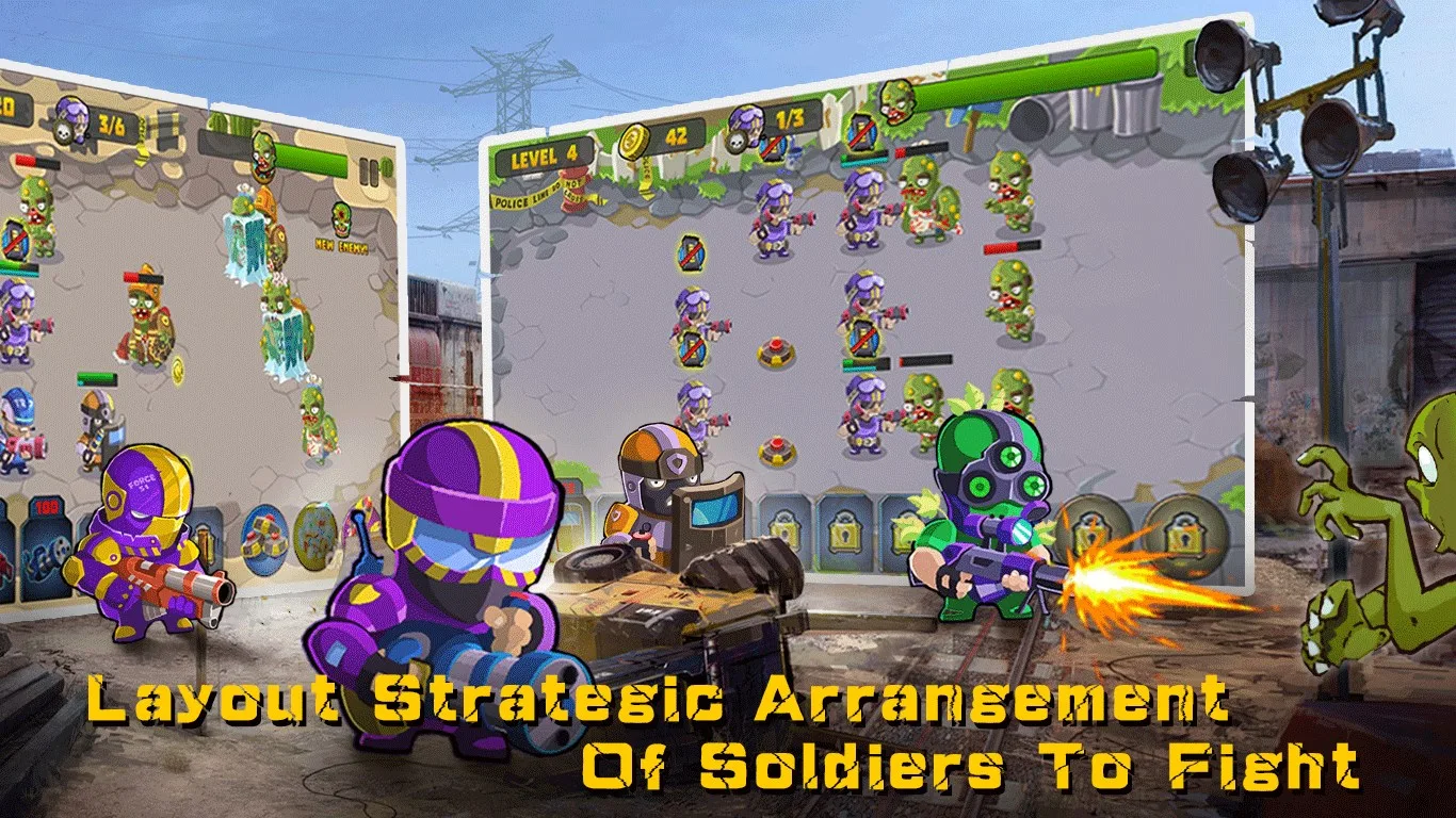 Special Squad VS Zombies: Tower Defense Game screenshot 4