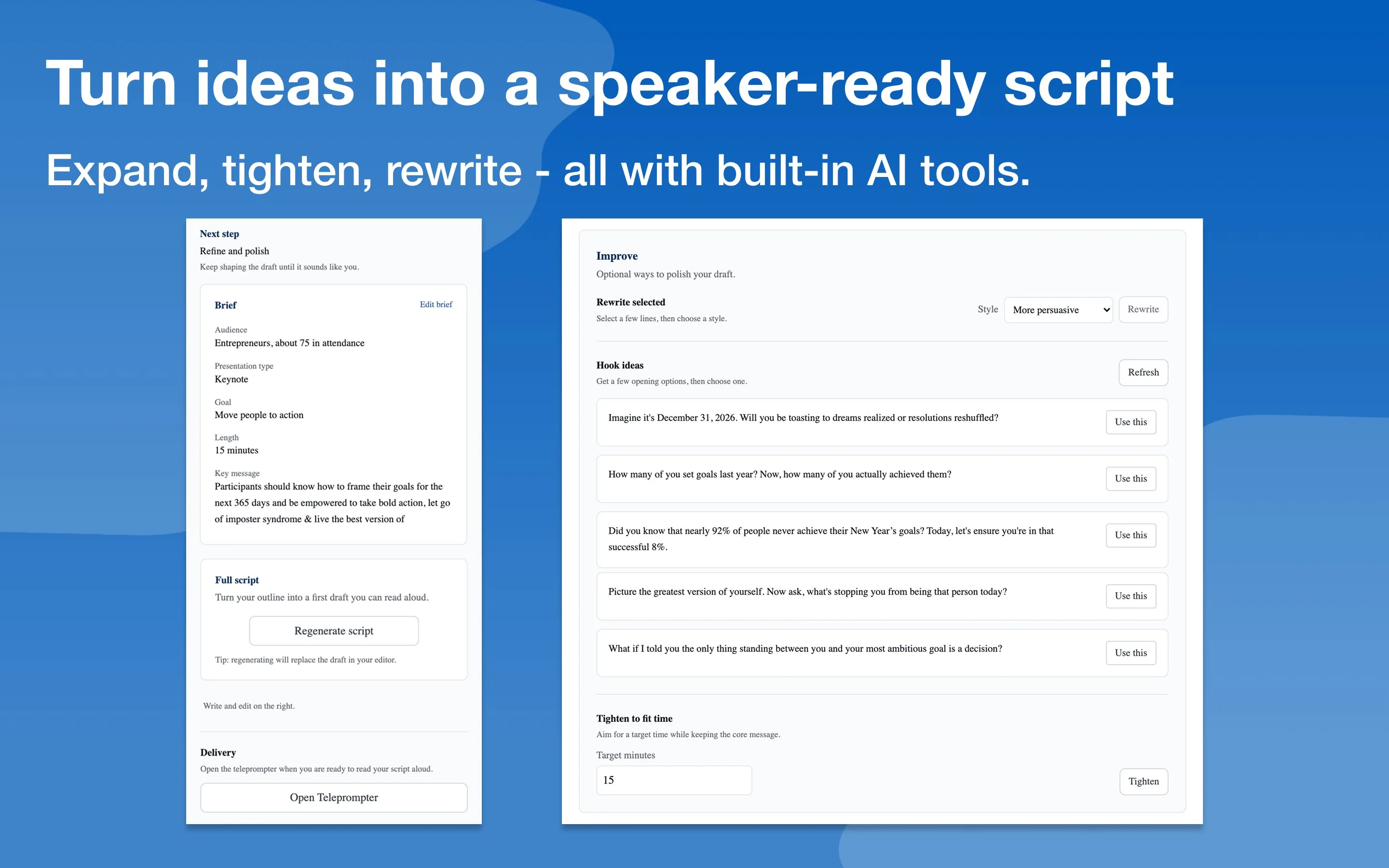 SCRIPTIVELY AI - Teleprompter, Scriptwriter & Video Recorder screenshot 5