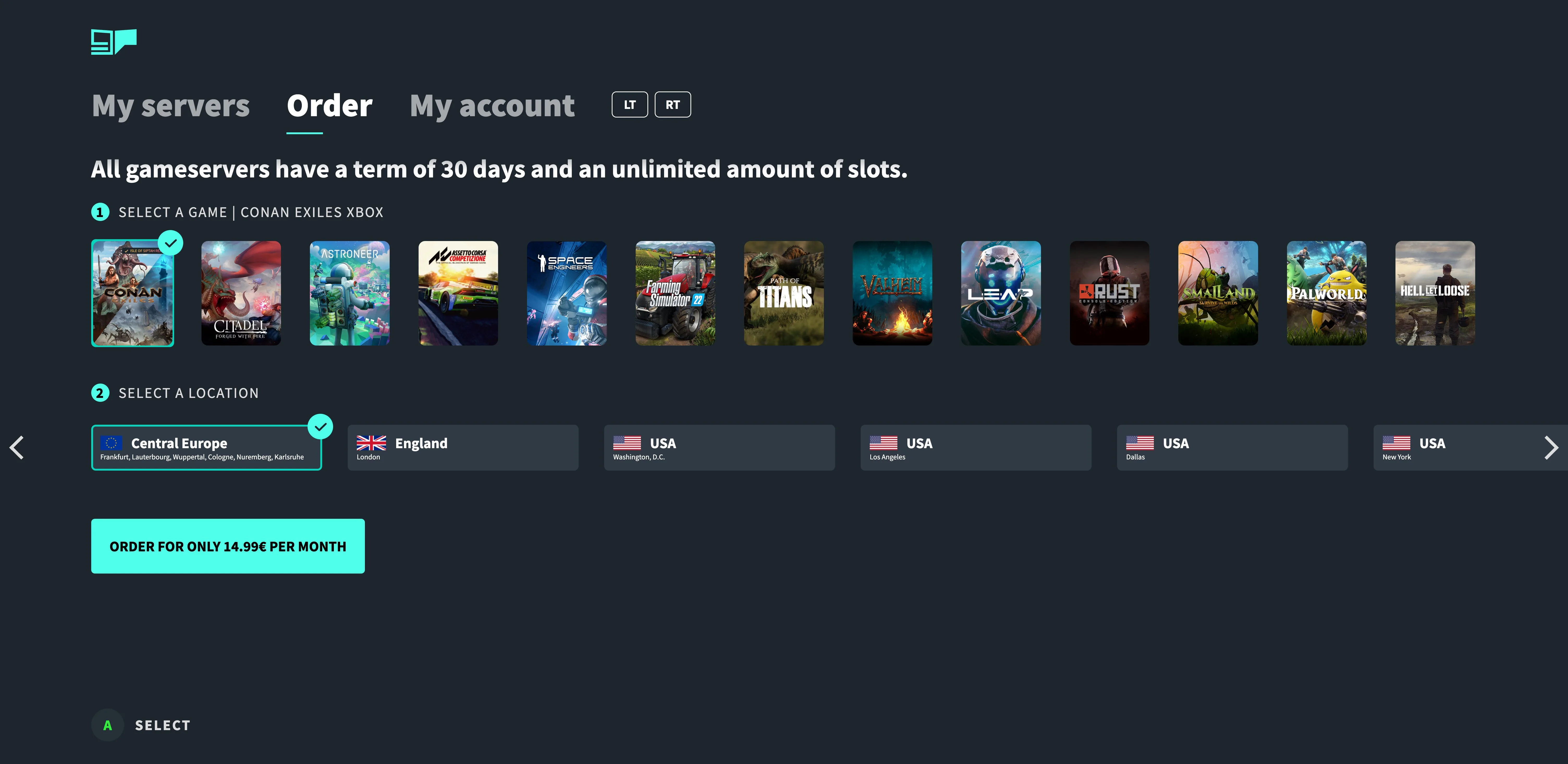 GPORTAL Game Servers screenshot 2
