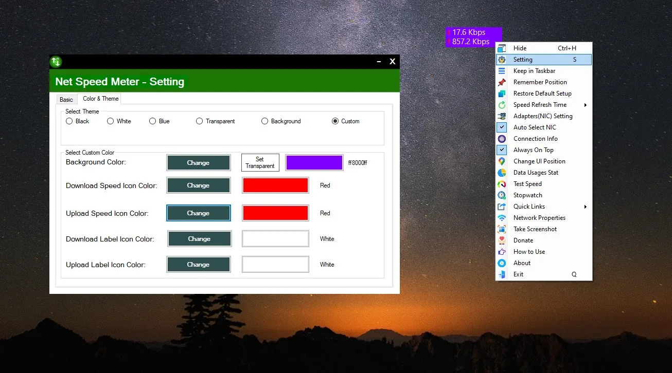 Net Speed Meter screenshot 1