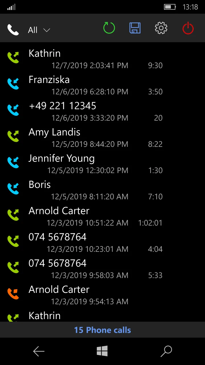 Phone Calls screenshot 1
