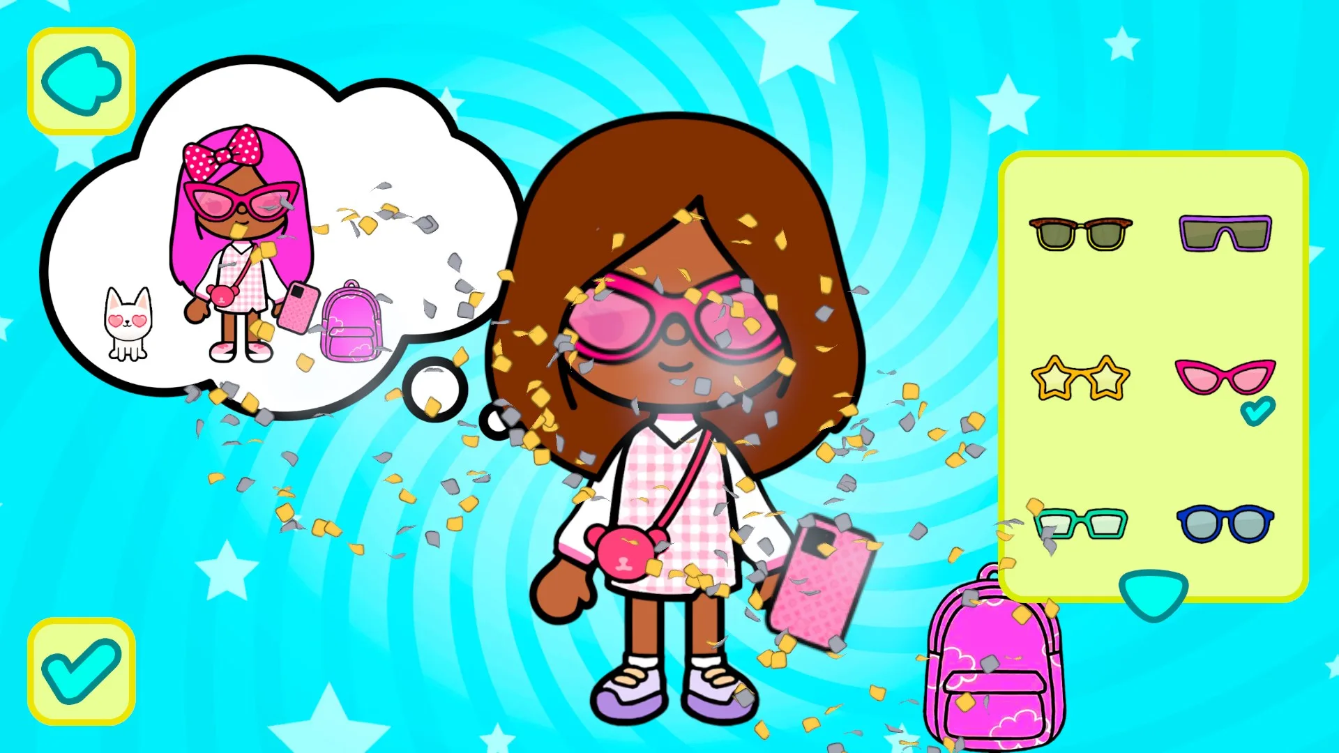 Toca PlayWorld Fashion Makeover screenshot 2