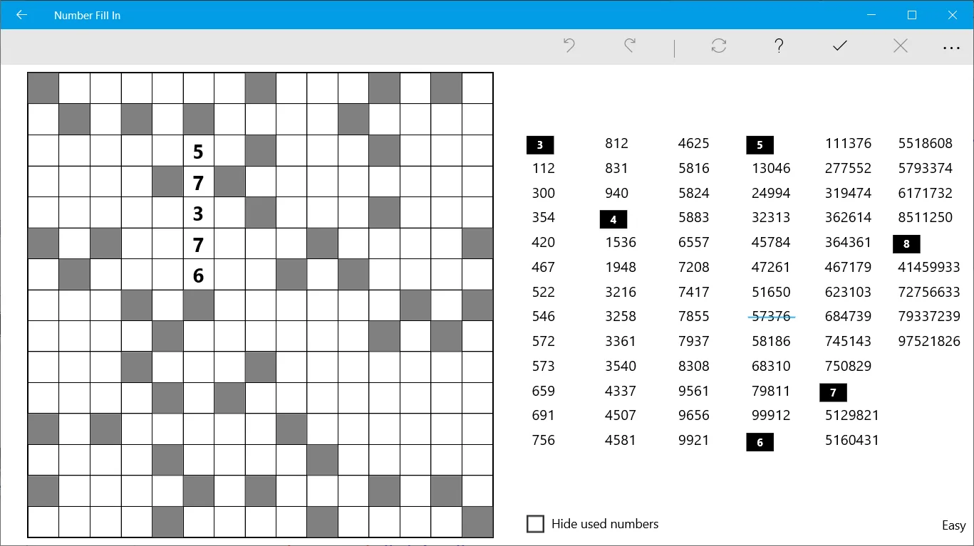 Number Fill In screenshot 2