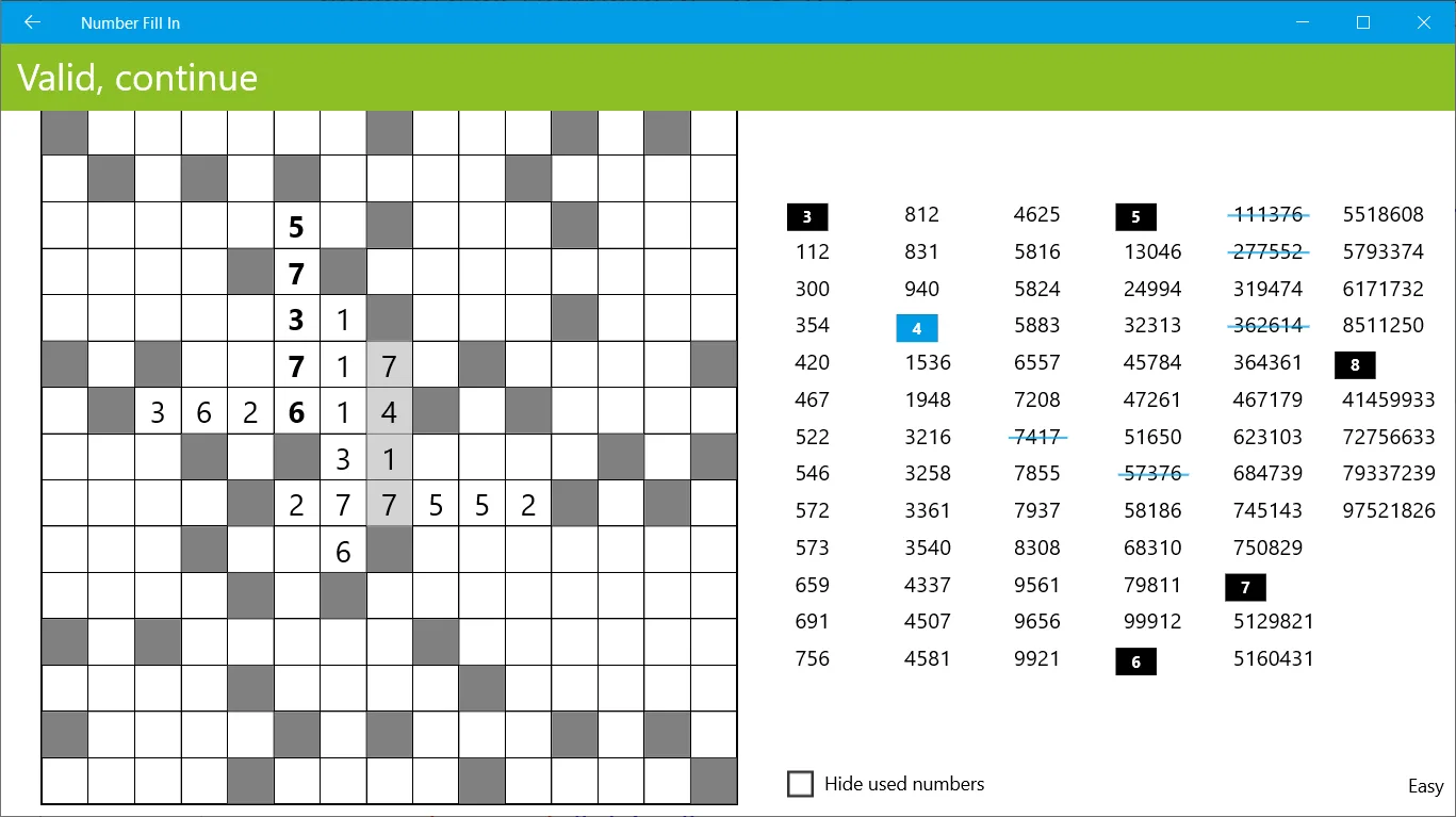 Number Fill In screenshot 4