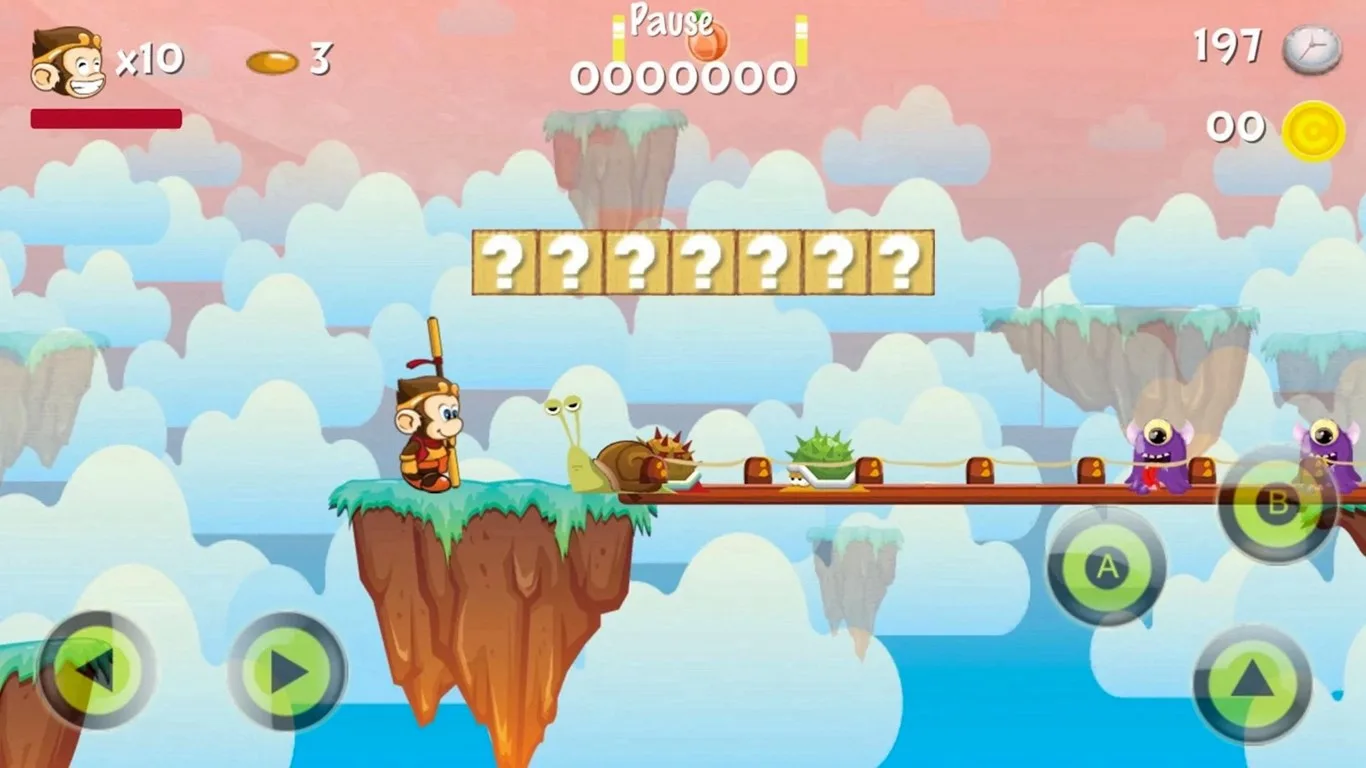 Jump Kong Hero Craft World screenshot 1