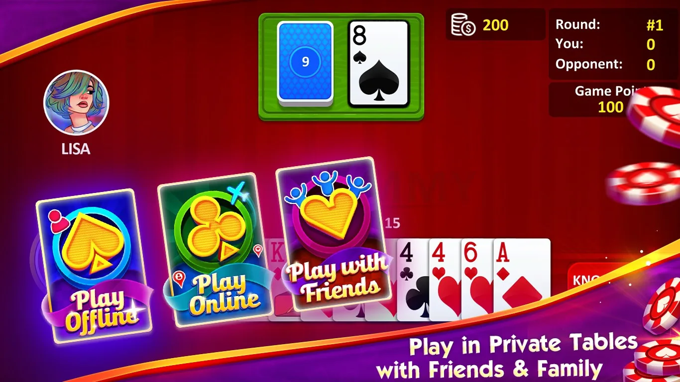 Gin Rummy Card Game! screenshot 2