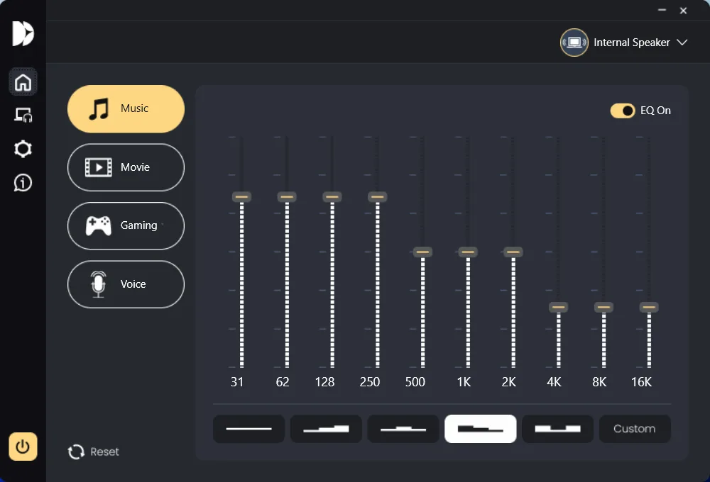 Dirac Audio Manager screenshot 1