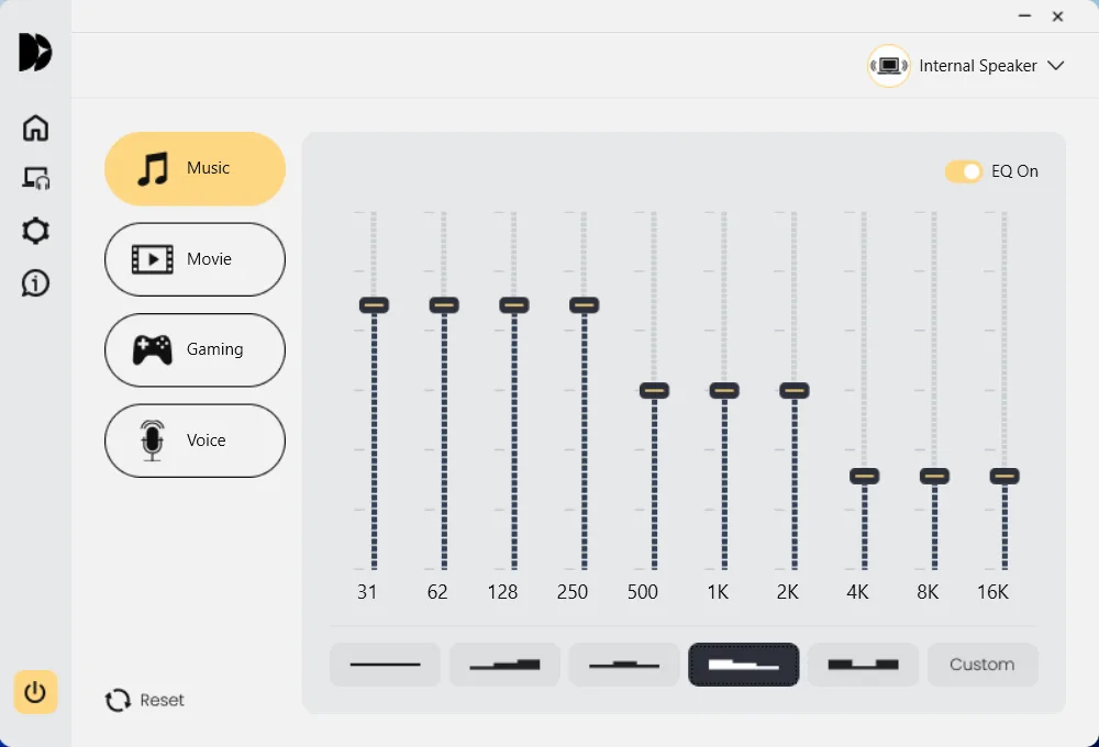 Dirac Audio Manager screenshot 2