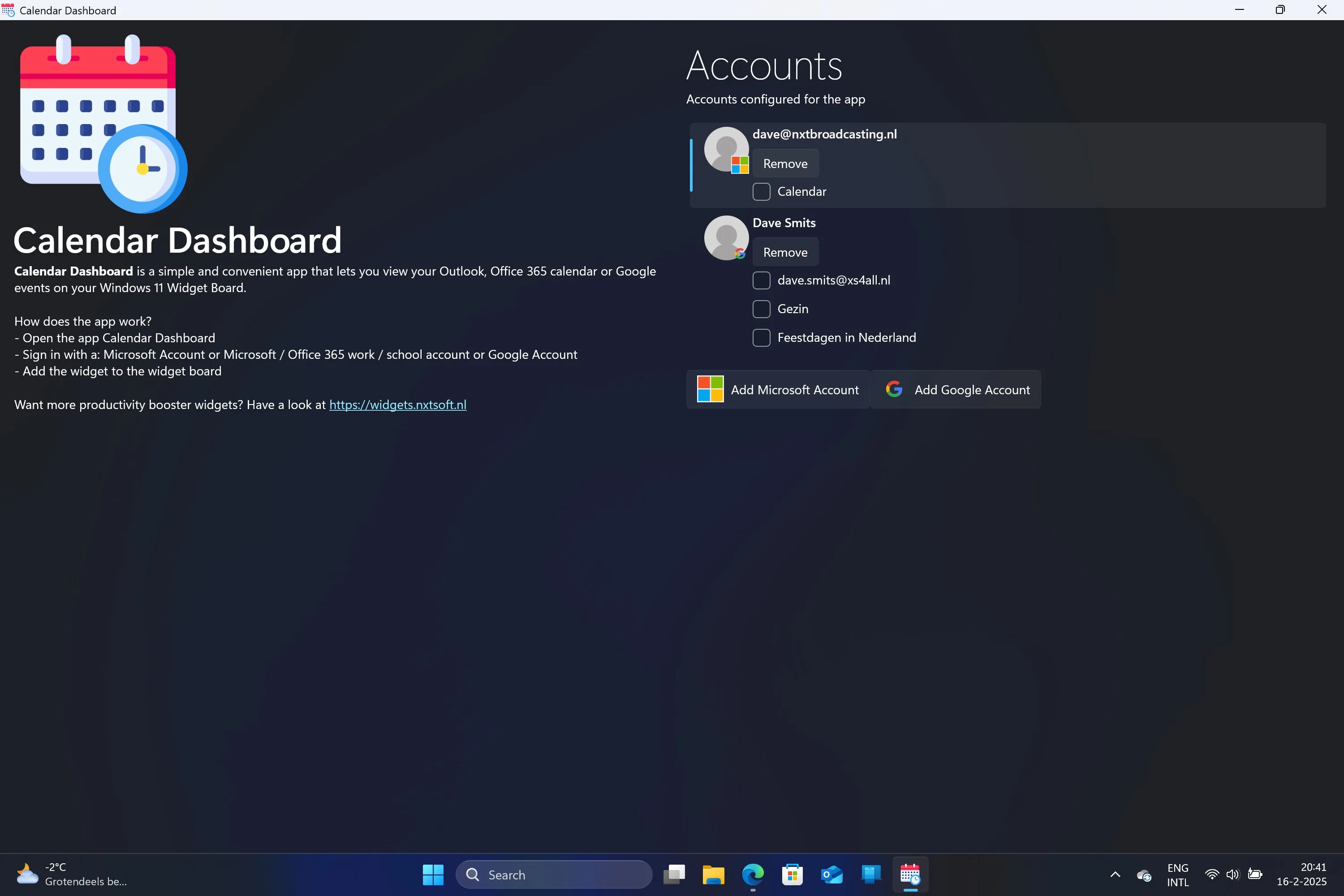 Calendar Dashboard screenshot 4