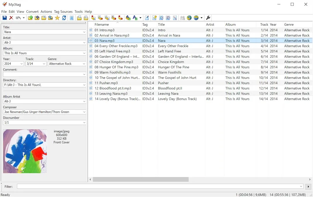 Mp3tag screenshot 1
