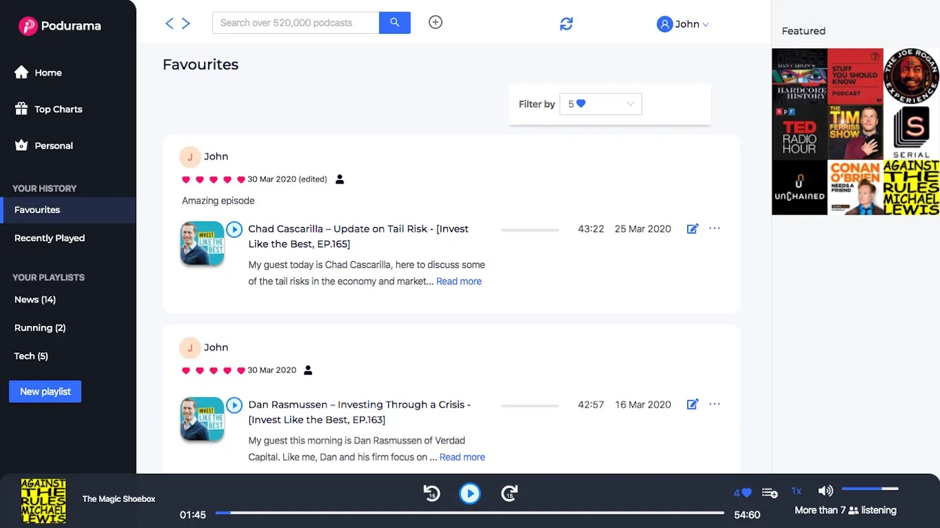Podurama Podcast Player screenshot 4