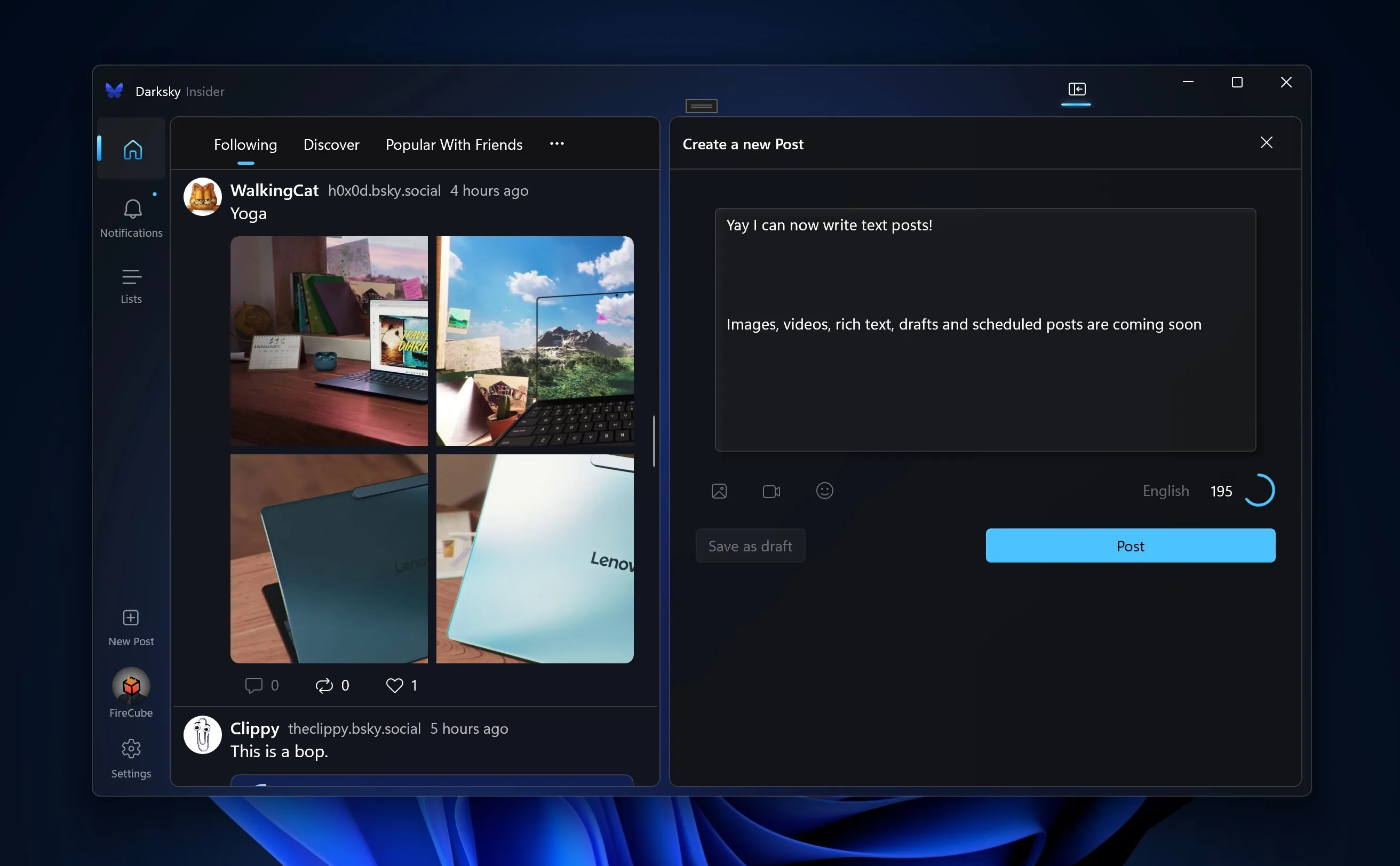 DarkSky for BlueSky screenshot 1