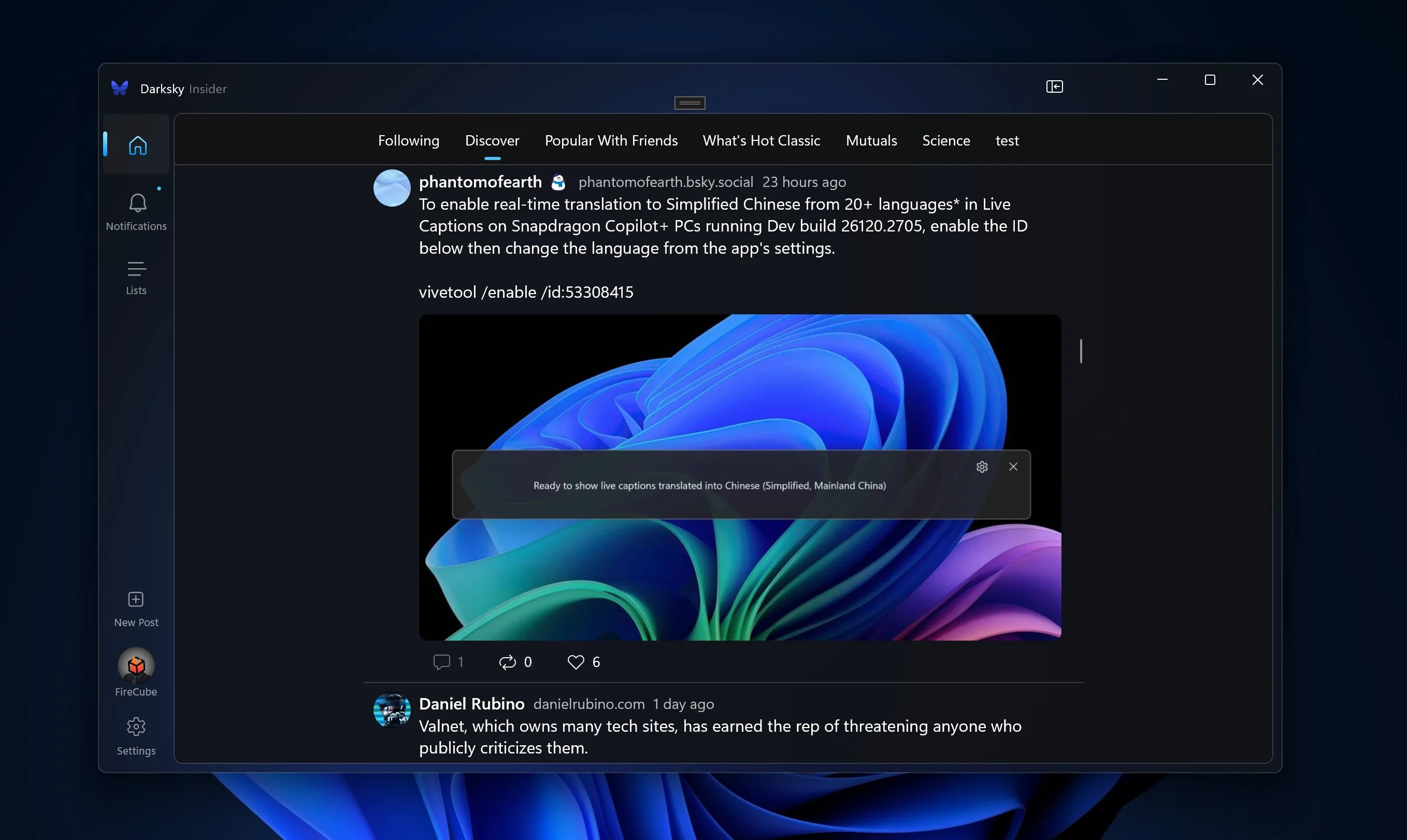 DarkSky for BlueSky screenshot 2
