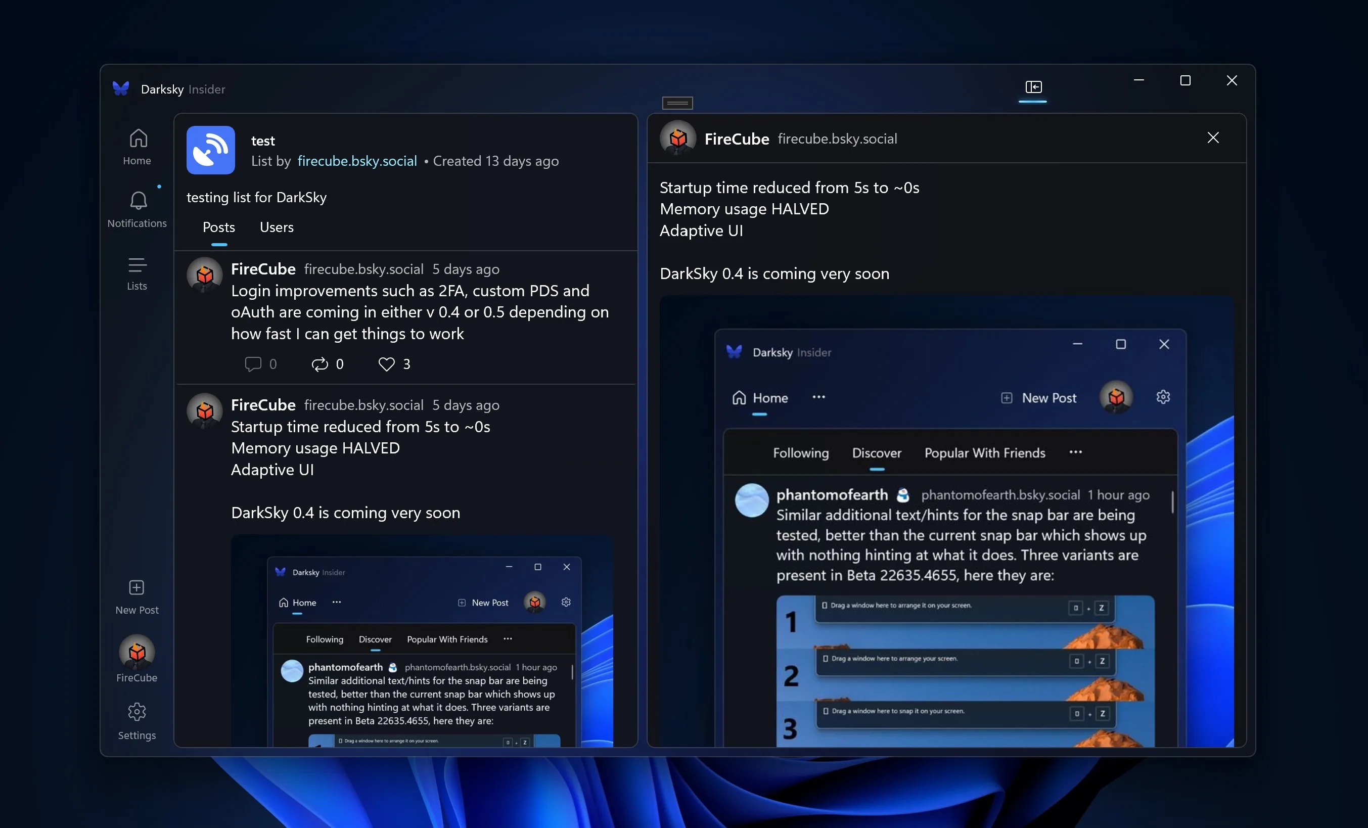 DarkSky for BlueSky screenshot 4