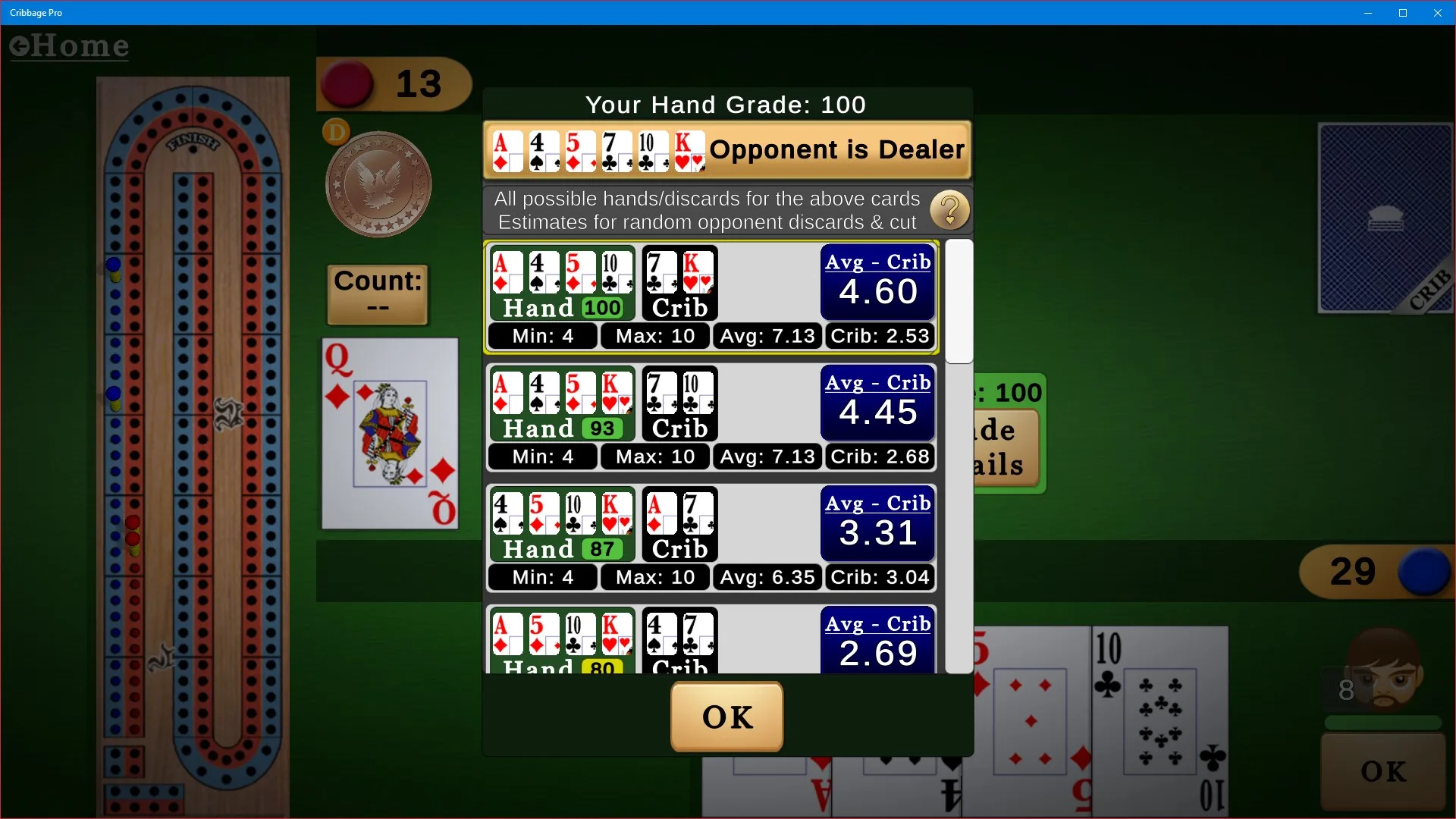Cribbage Pro screenshot 2