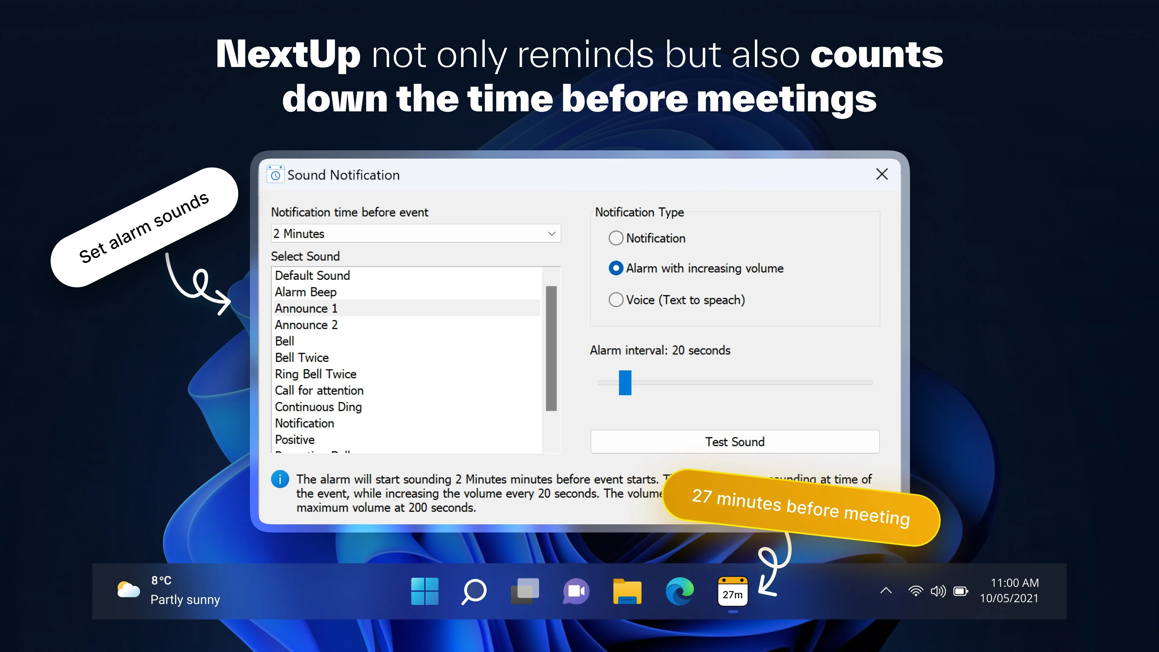 NextUp Alert Calendar Reminders screenshot 3