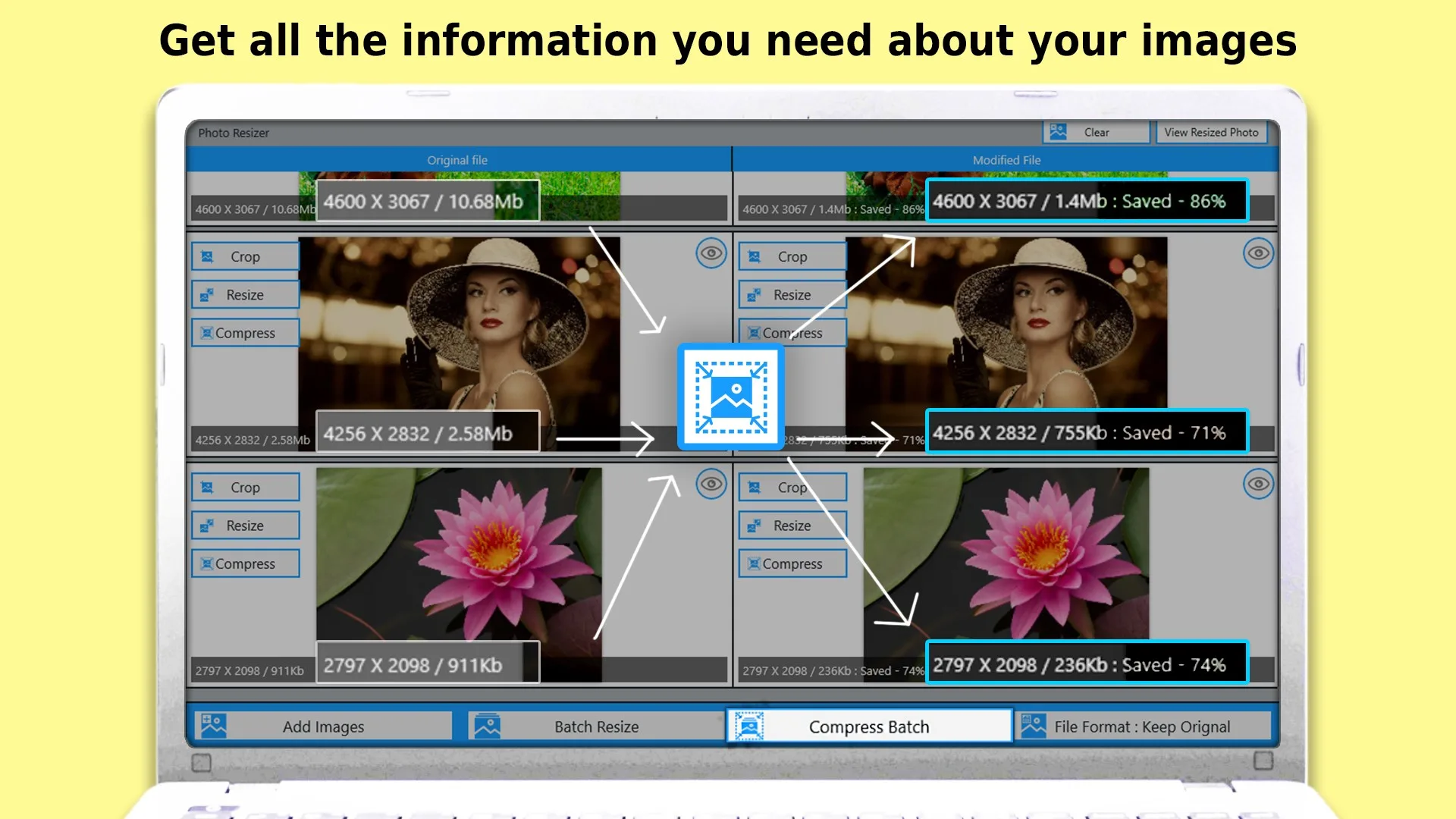Z Mobile : PHOTO RESIZER screenshot 1