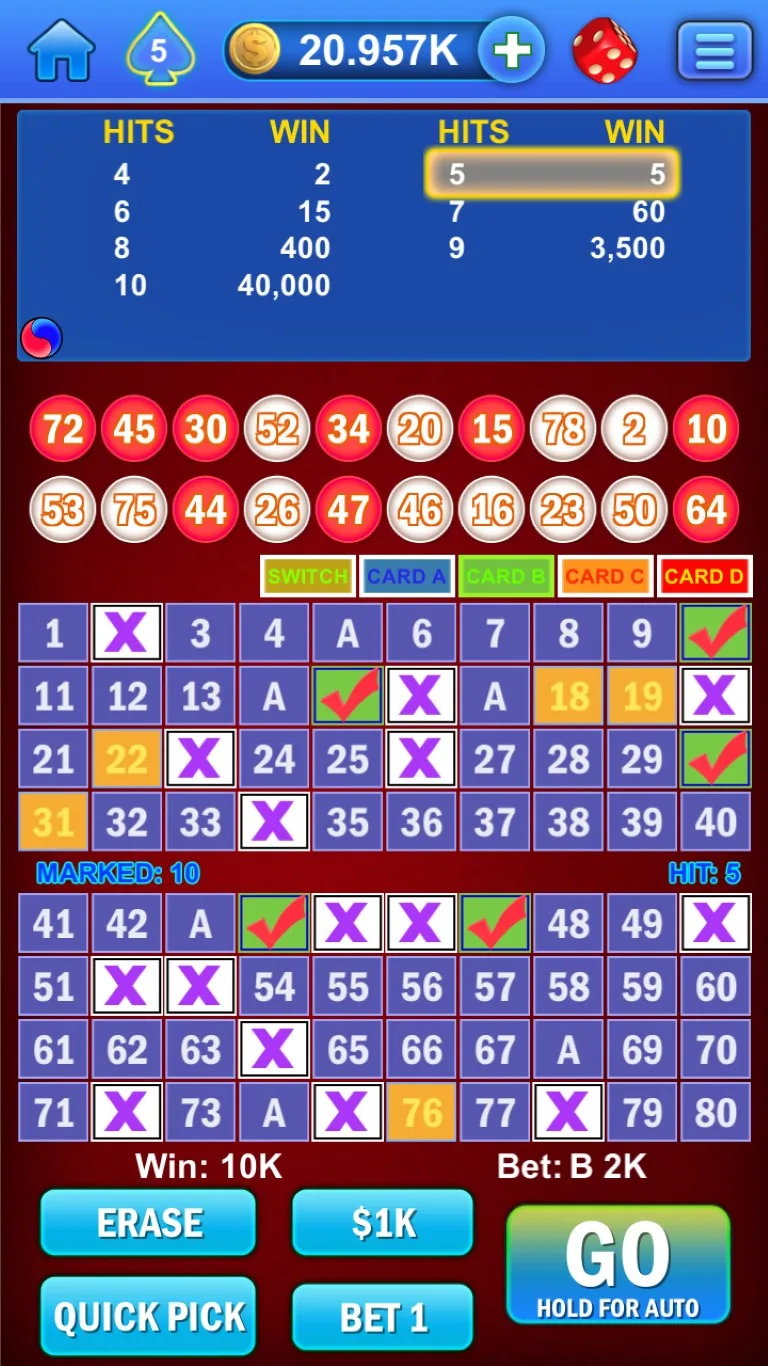 Keno Multi Card! screenshot 5
