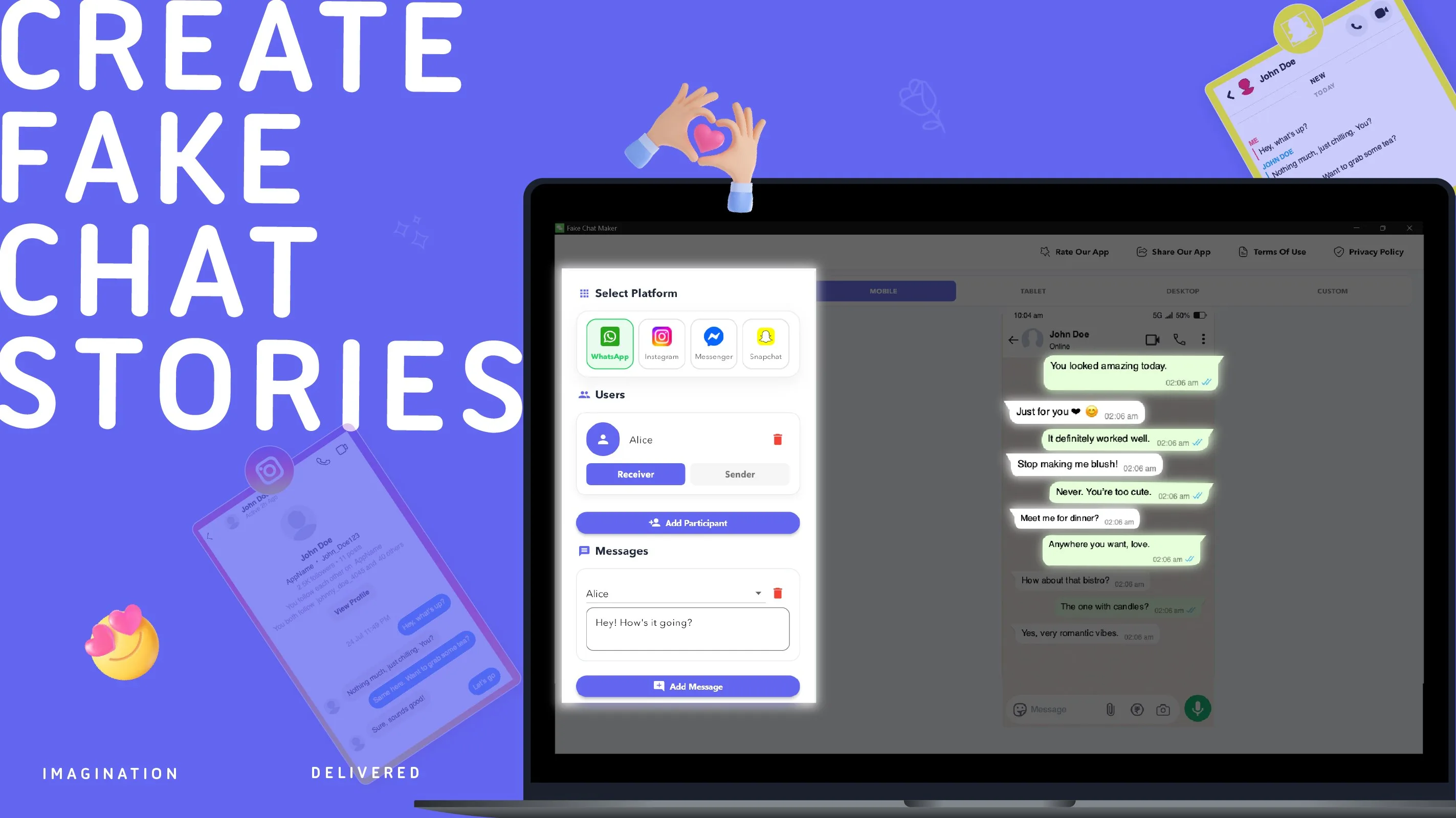 Fake Chat Story Maker – Prank Messages & Chats screenshot 1