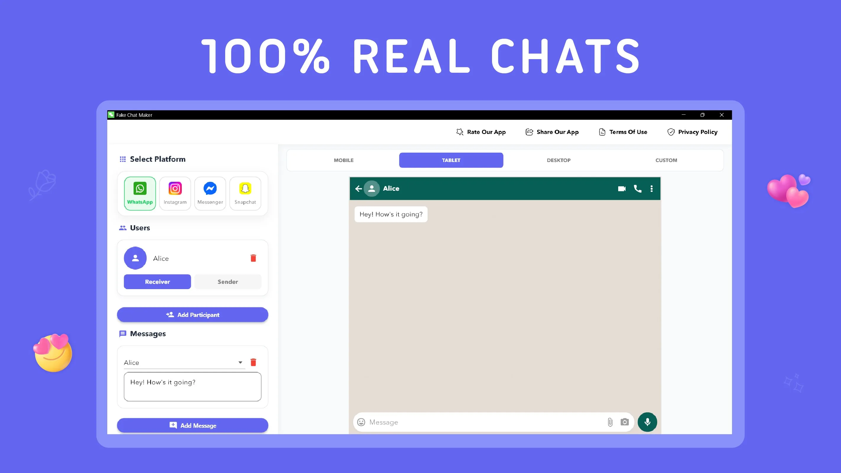 Fake Chat Story Maker – Prank Messages & Chats screenshot 2