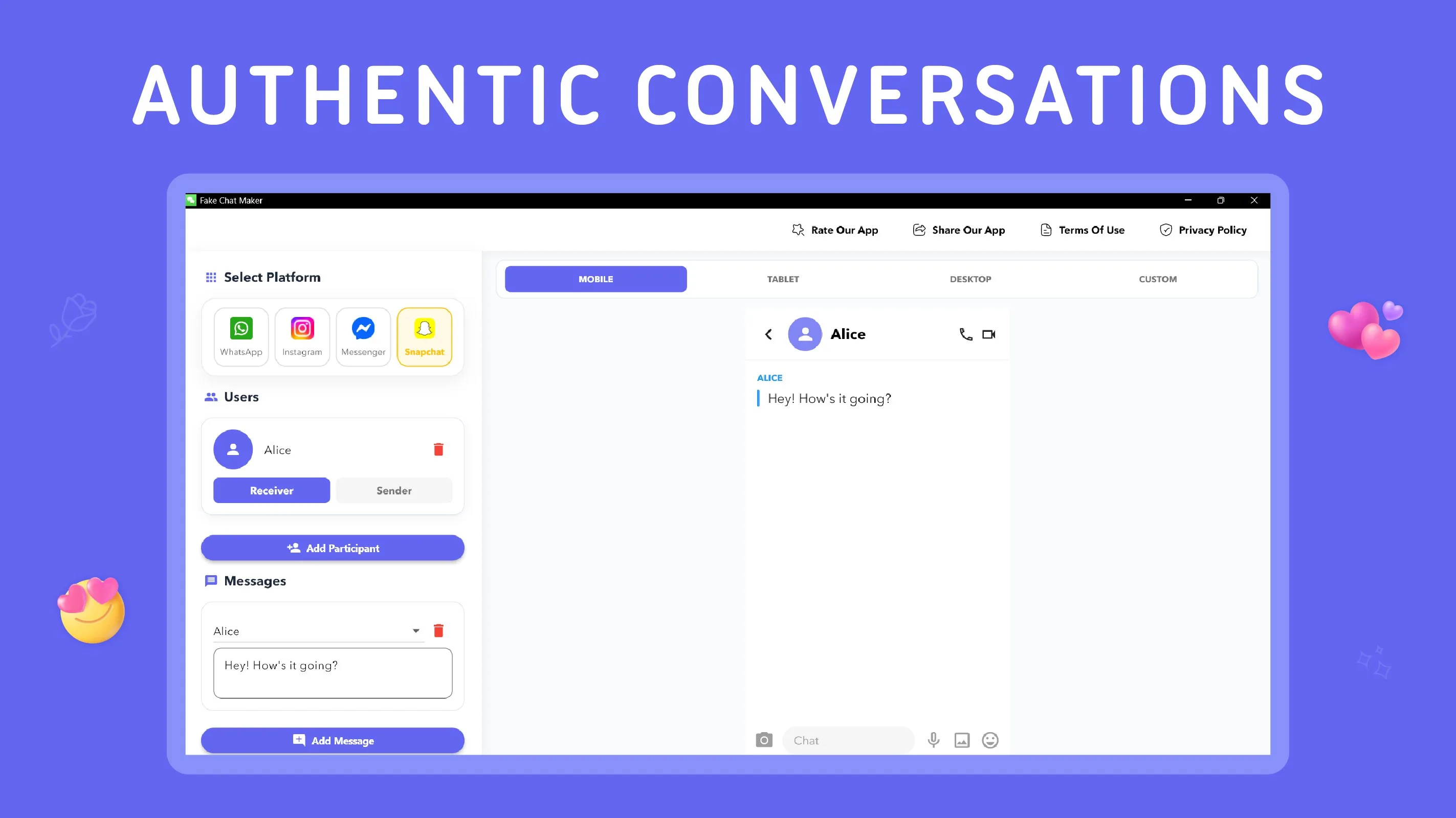 Fake Chat Story Maker – Prank Messages & Chats screenshot 3