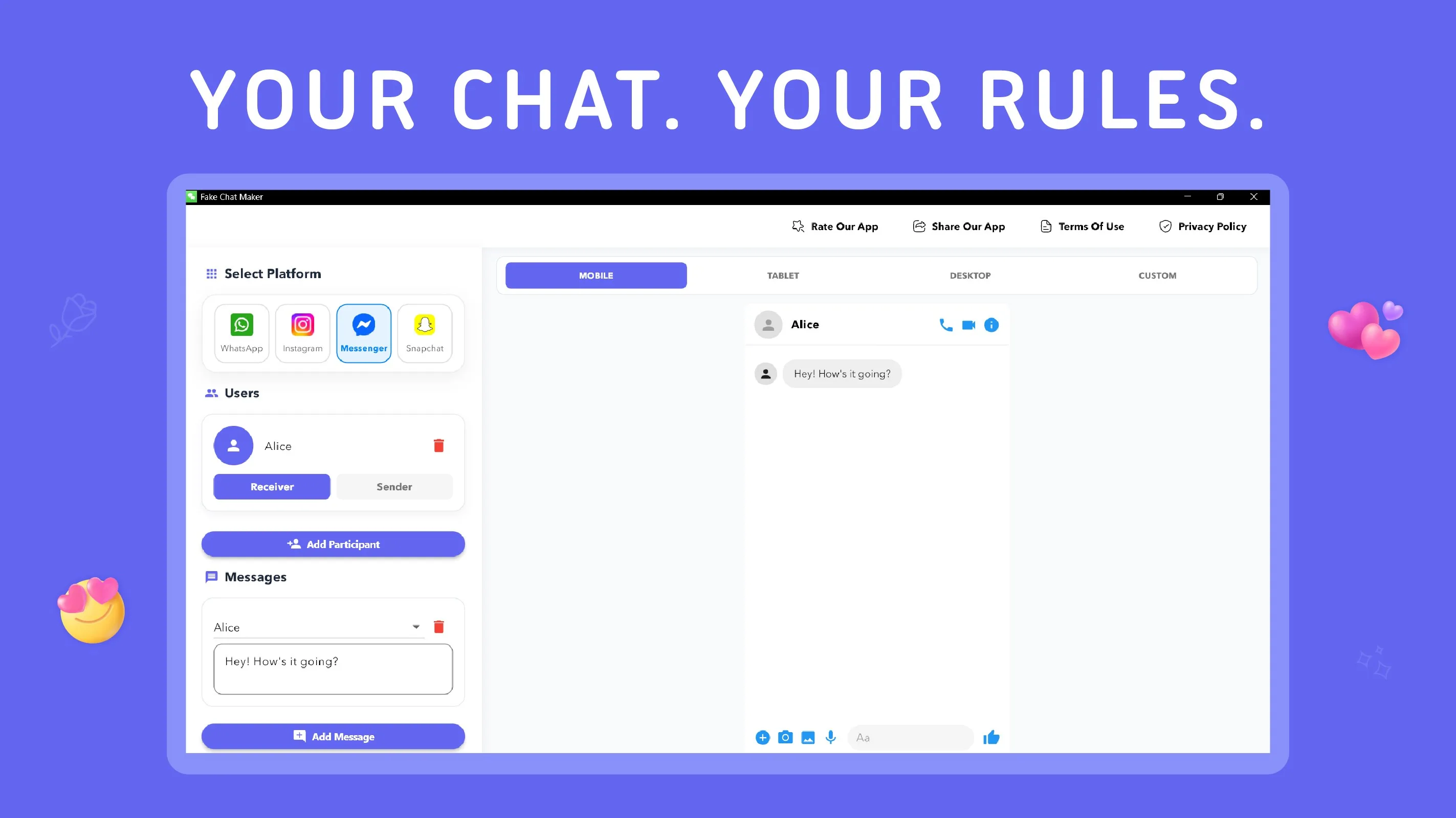 Fake Chat Story Maker – Prank Messages & Chats screenshot 5