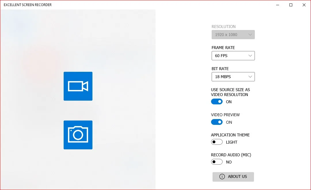 EXCELLENT SCREEN RECORDER screenshot 1