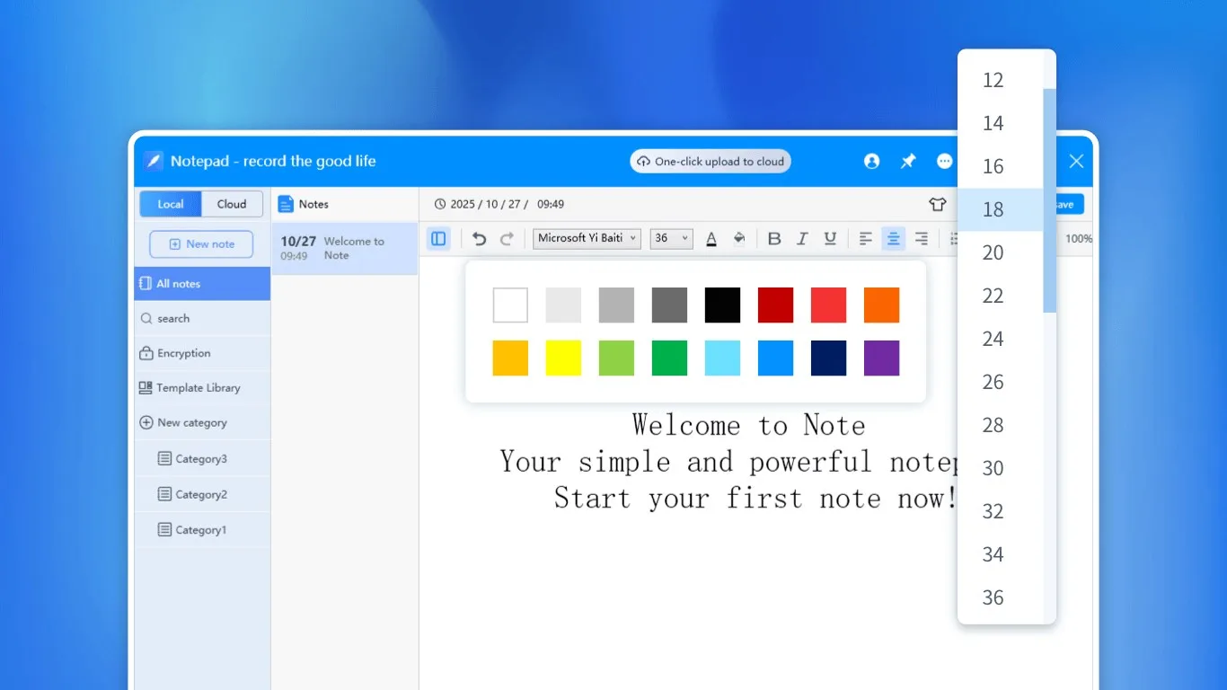 Note - Notepad screenshot 4
