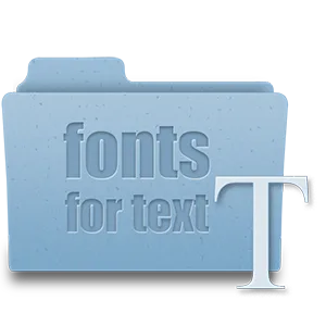 fonts for text