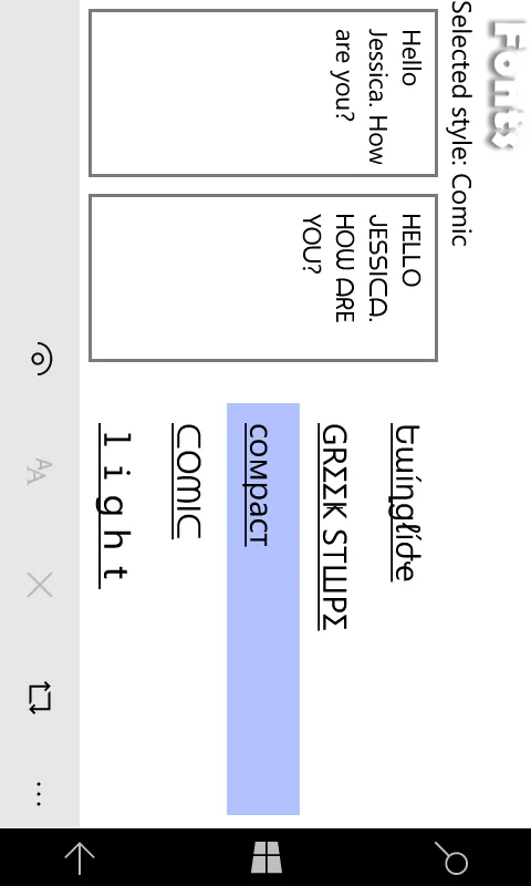 fonts for text screenshot 1