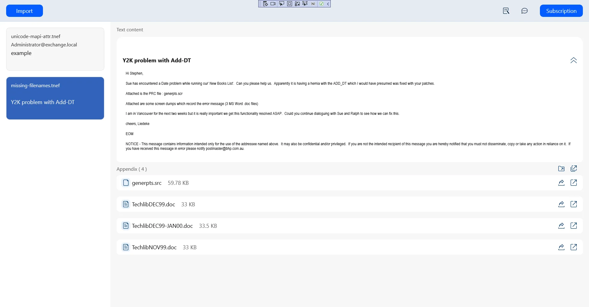 Winmail.dat - Dat File Viewer screenshot 2