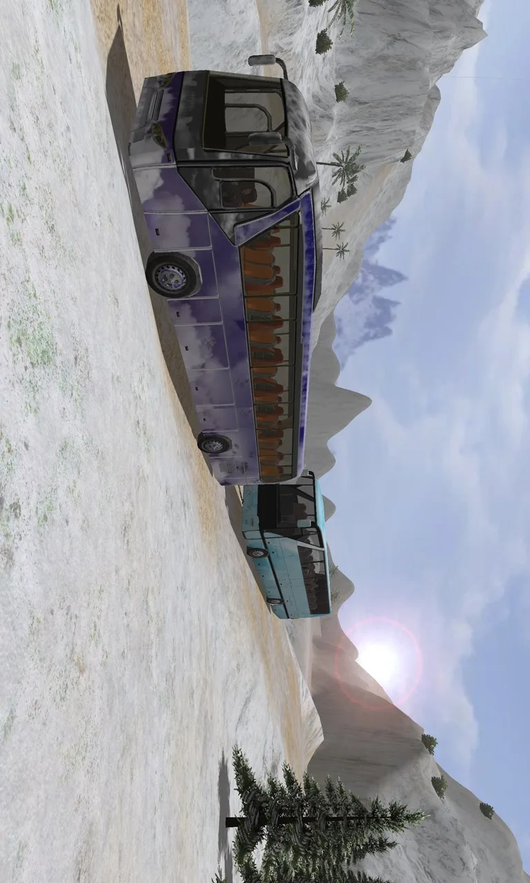 Offroad Snow Bus Driving Simulator screenshot 2