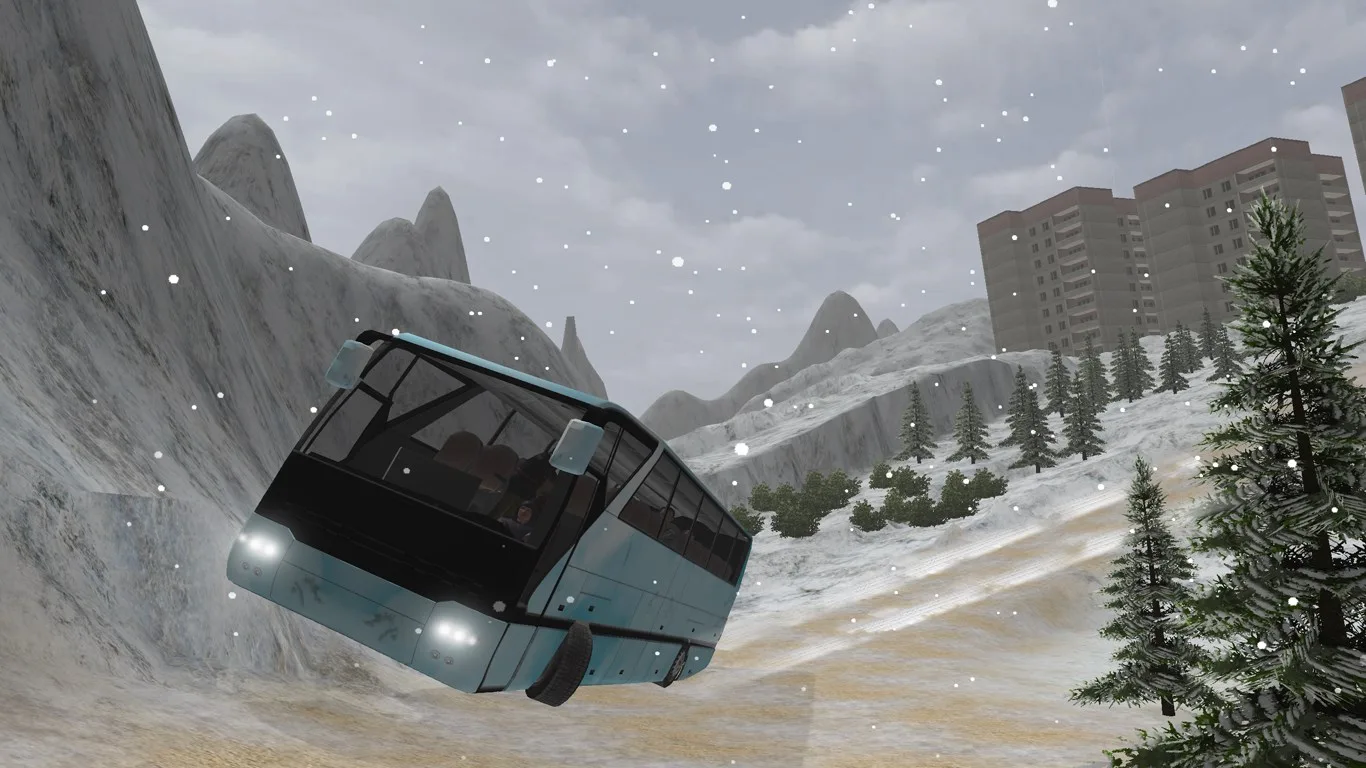 Offroad Snow Bus Driving Simulator screenshot 3