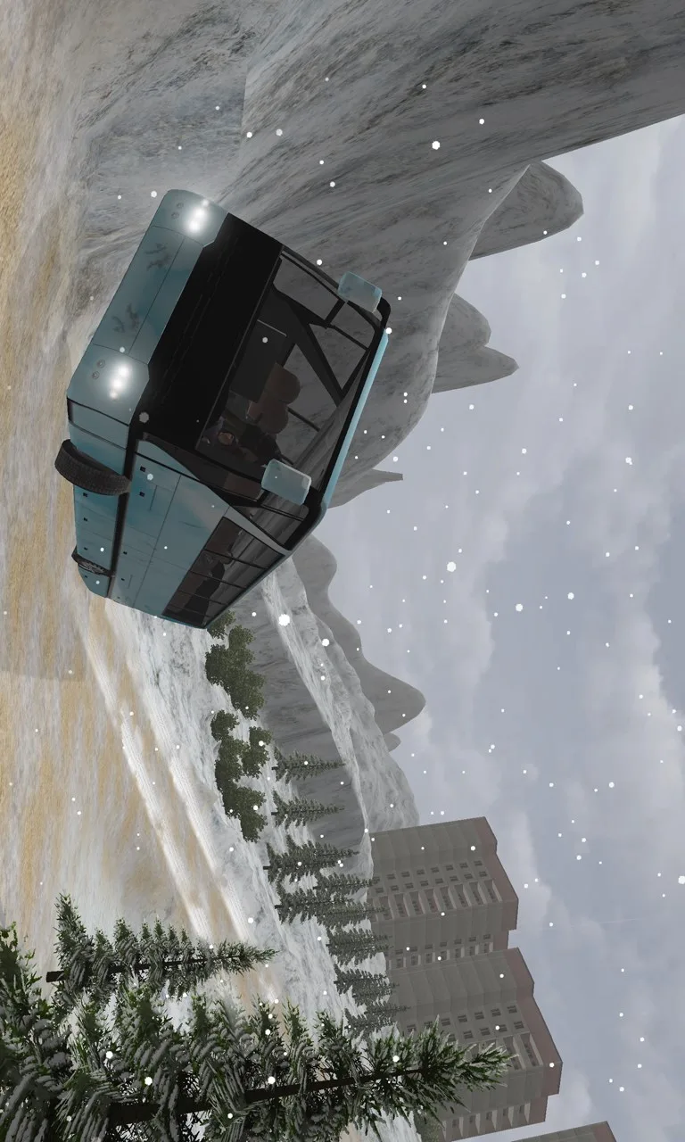 Offroad Snow Bus Driving Simulator screenshot 4