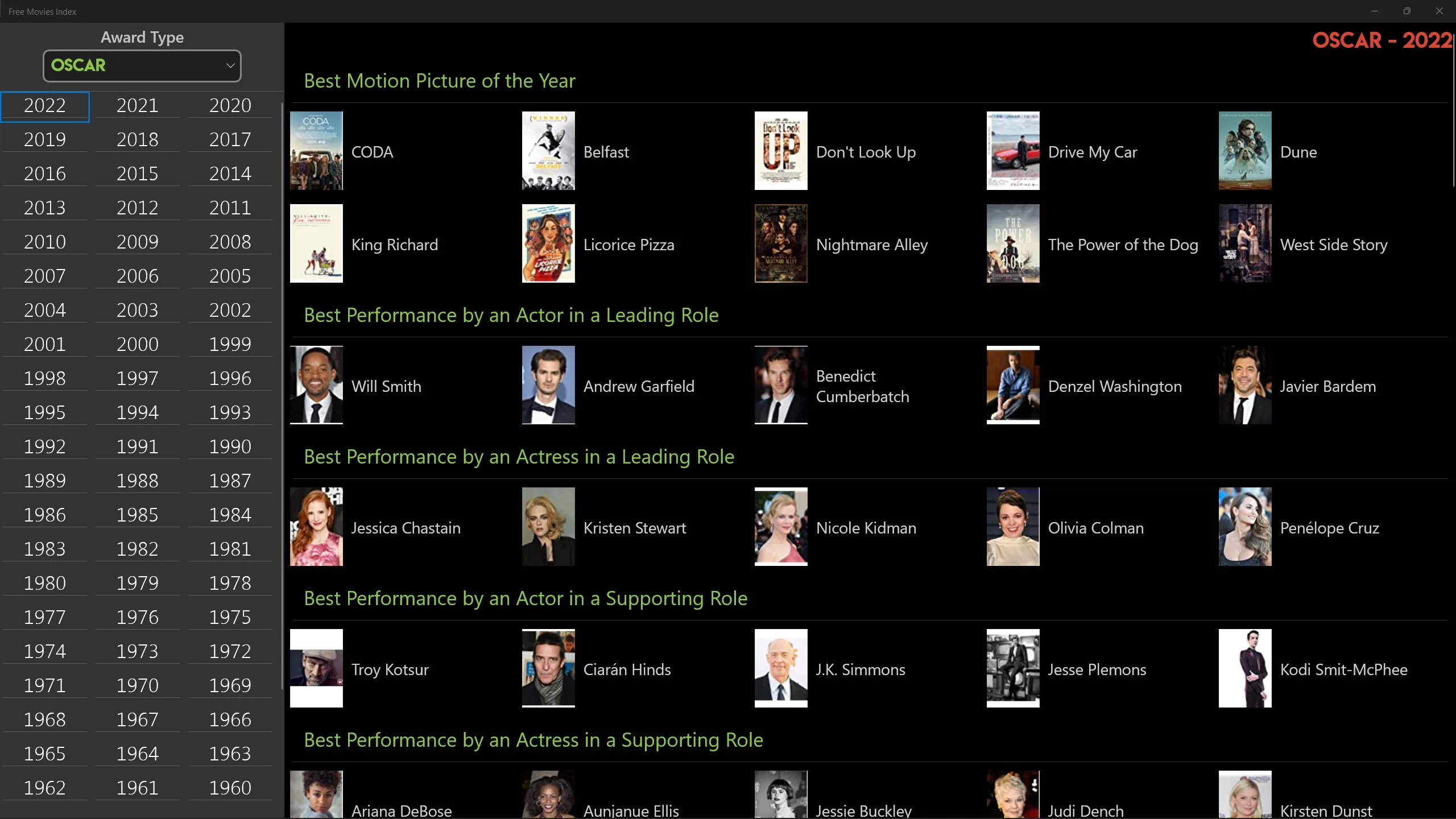 Movies Index screenshot 1