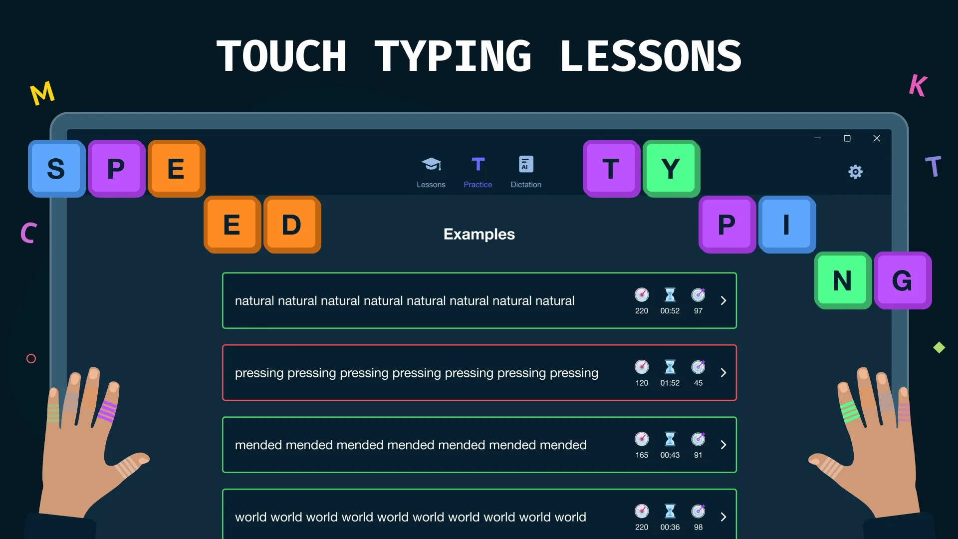 Speed Typing Tutor - Professional Typing Instructor screenshot 2