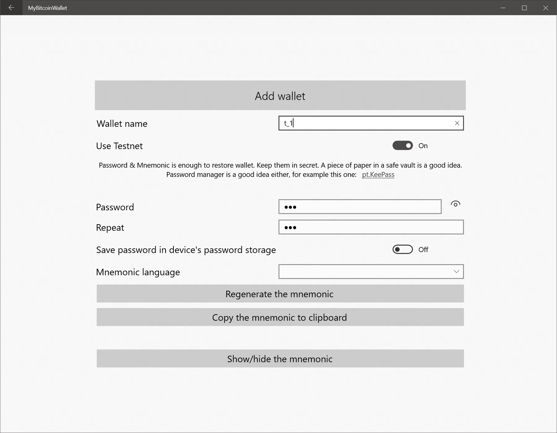 MyBitcoinWallet screenshot 3