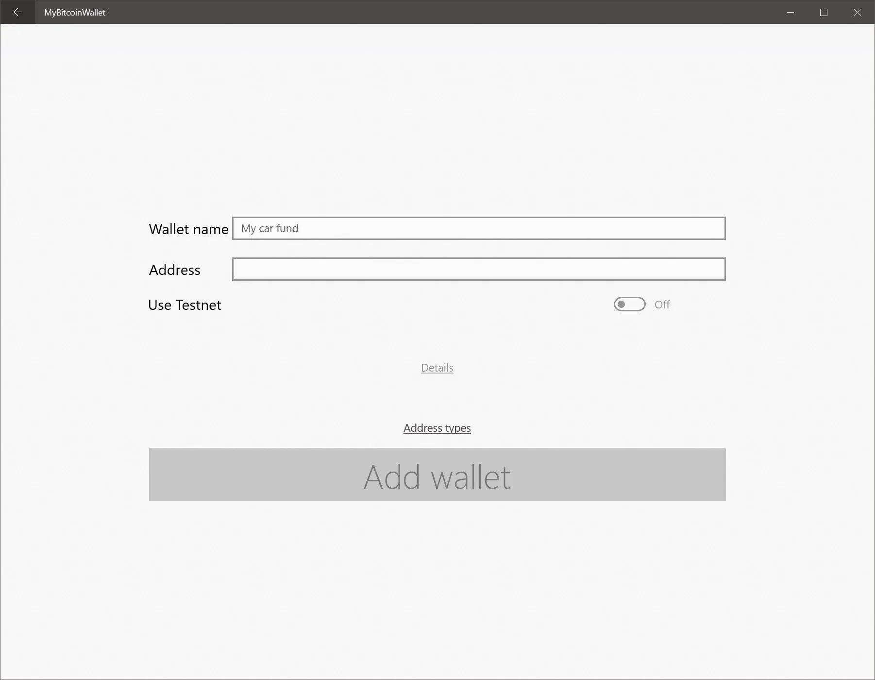 MyBitcoinWallet screenshot 5