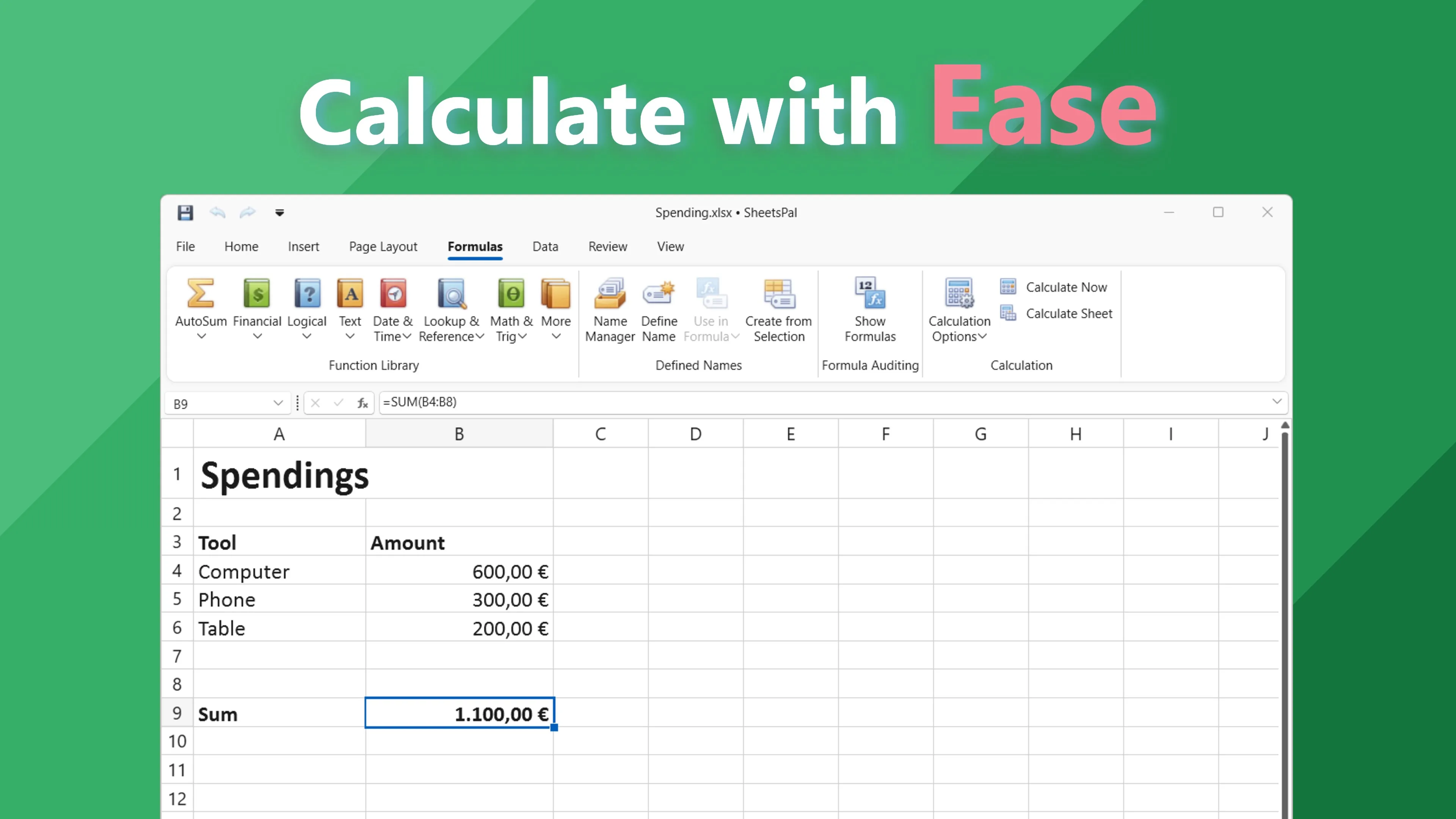 SheetsPal - Free Editor for XLSX screenshot 2