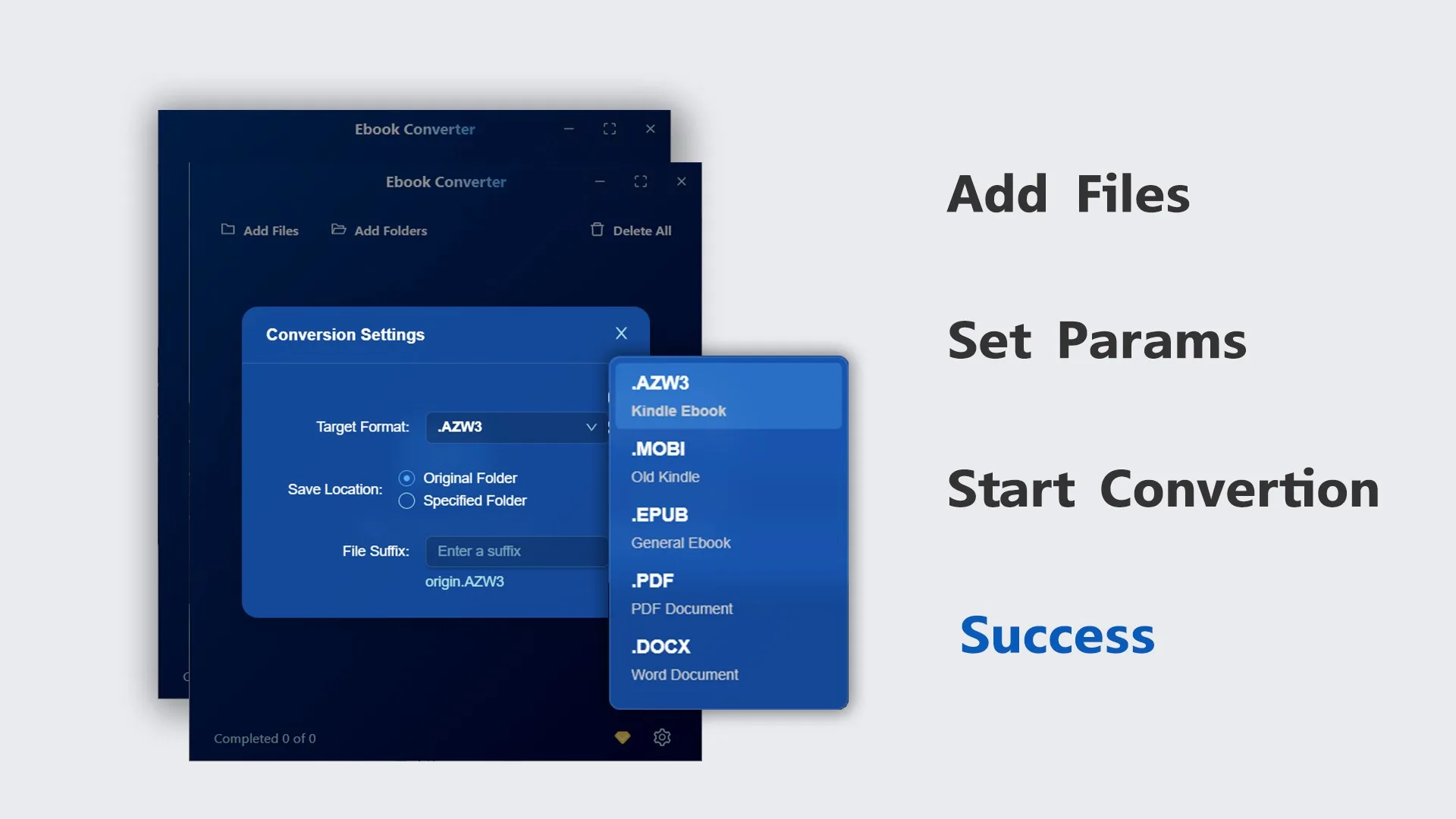epub to pdf - pdf to epub screenshot 2