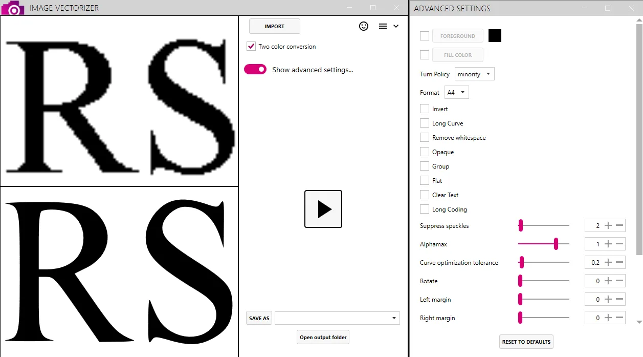 Image Vectorizer screenshot 1
