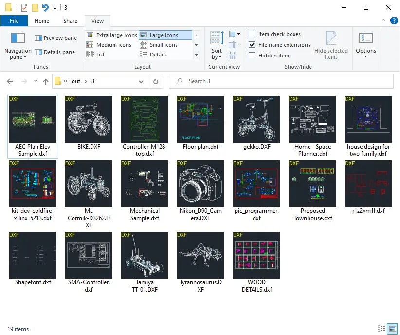 DXF Thumbnails screenshot 2