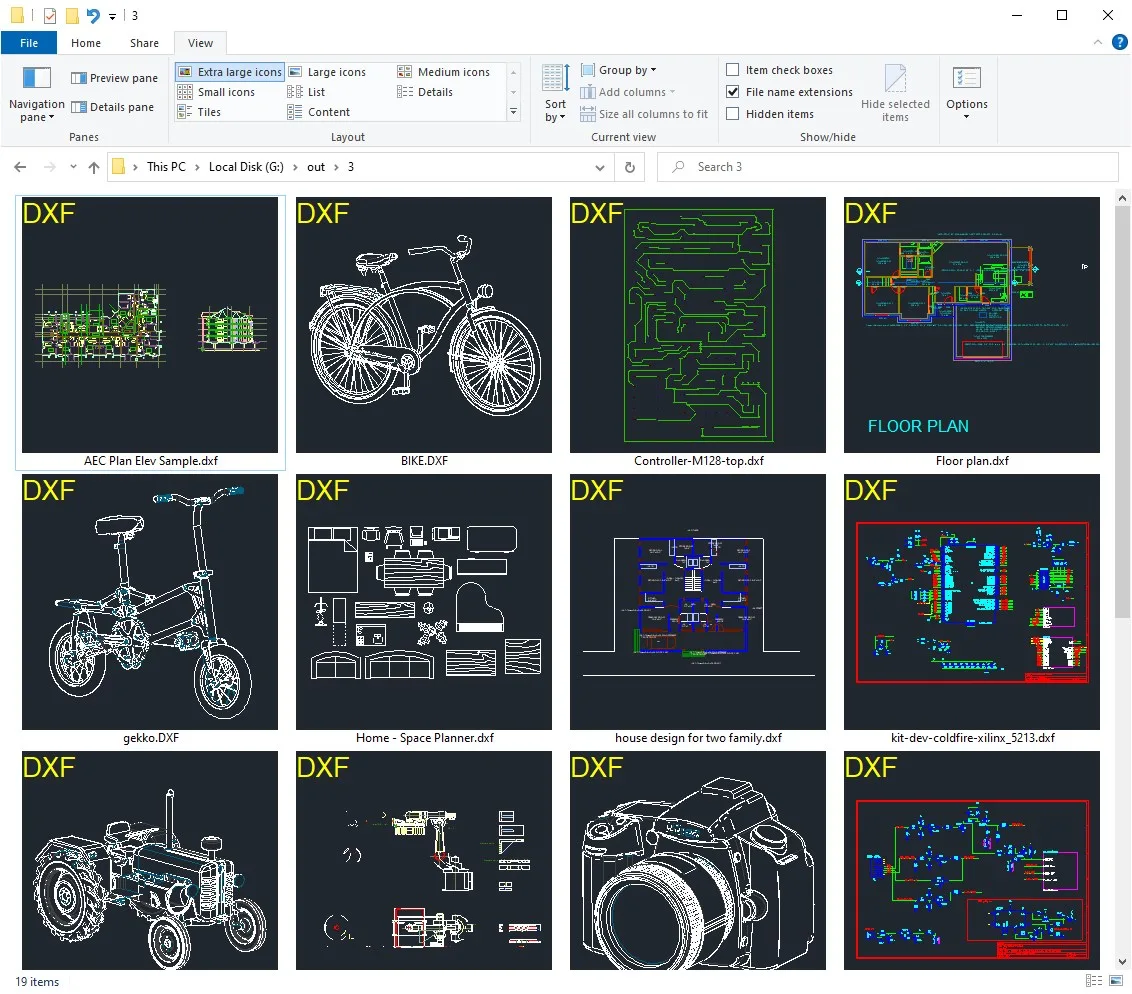DXF Thumbnails screenshot 3