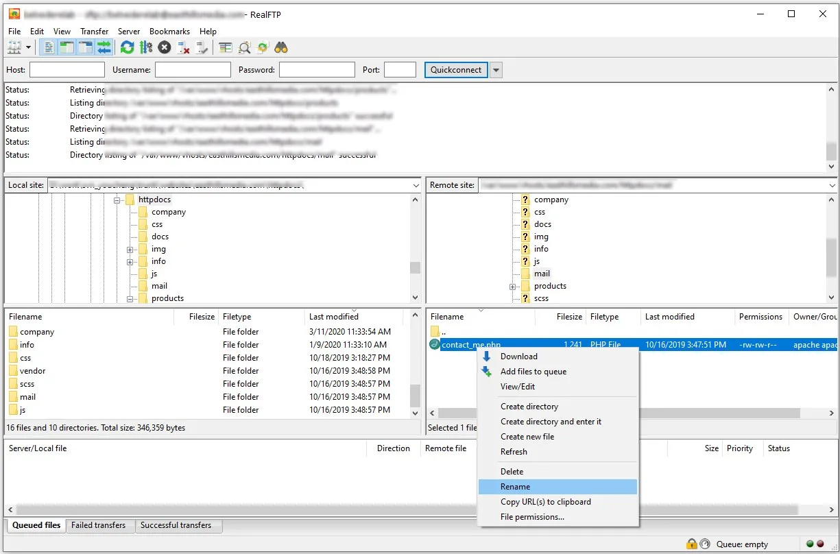 Real FTP screenshot 1