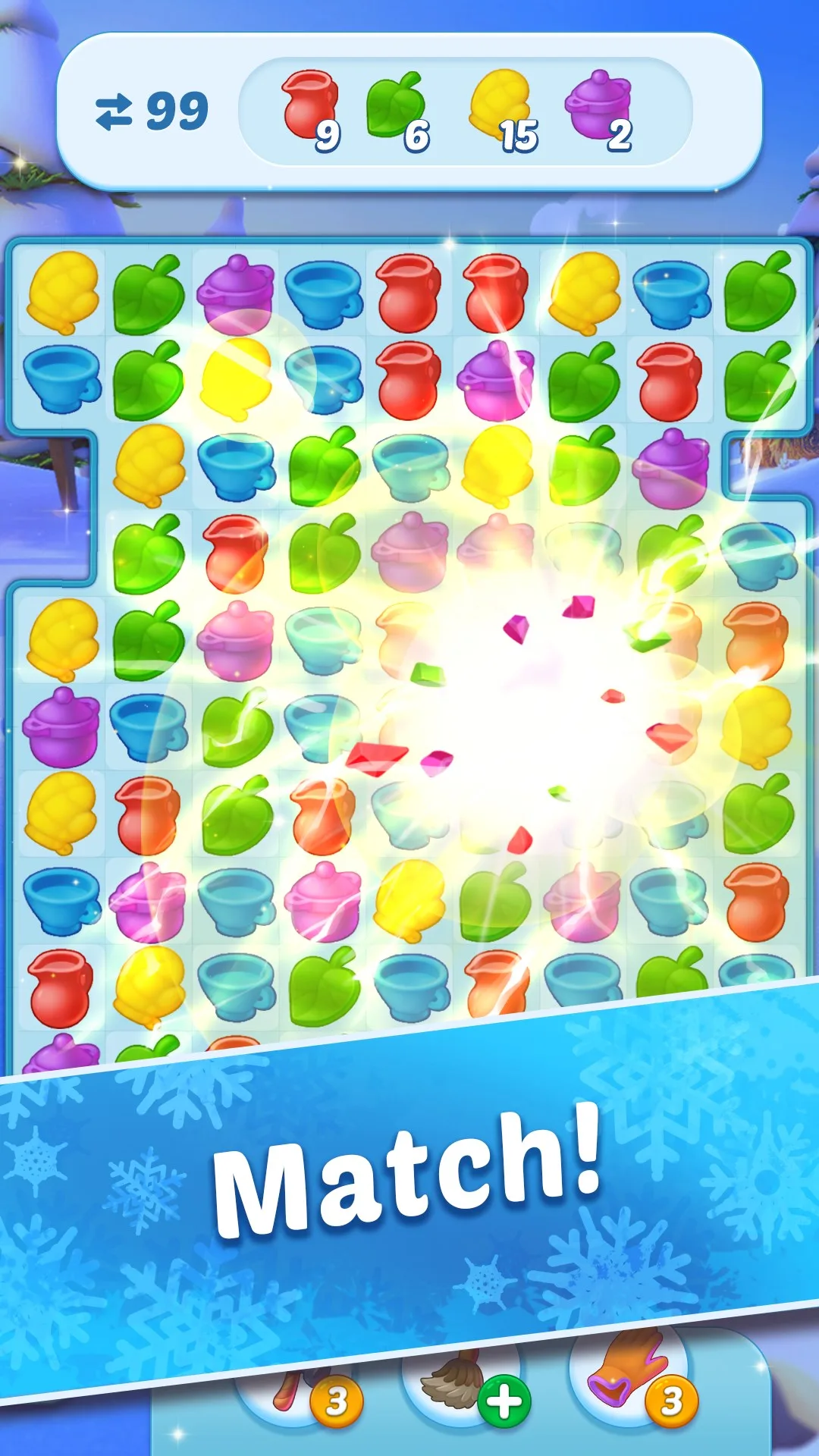 Coldscapes: My Match-3 Family screenshot 2